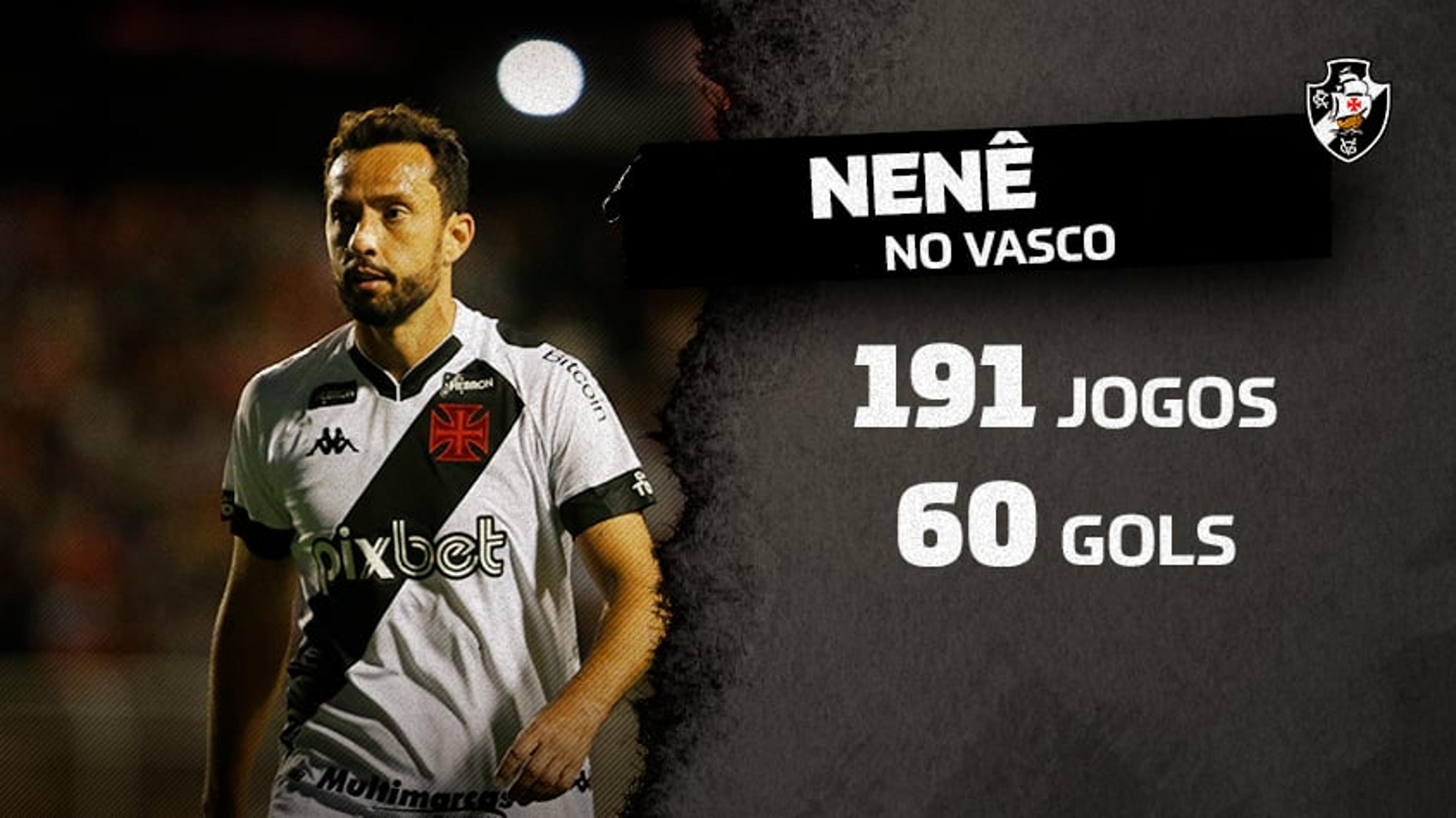 Nenê cumpre promessa e termina o ano como um dos meias com mais gols na história do Vasco