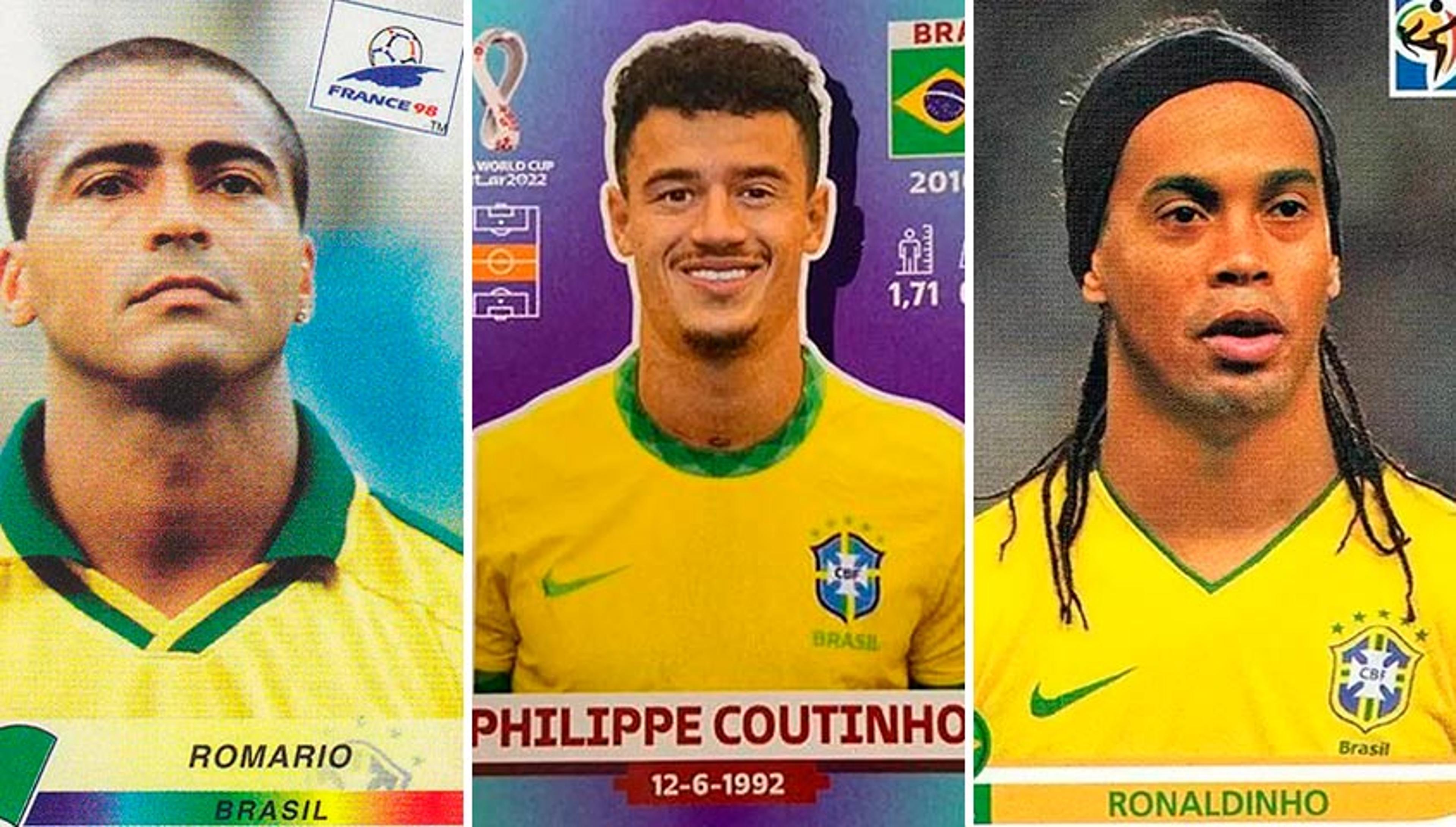 Coutinho na lista! Os brasileiros que entraram no álbum, mas não jogaram a Copa