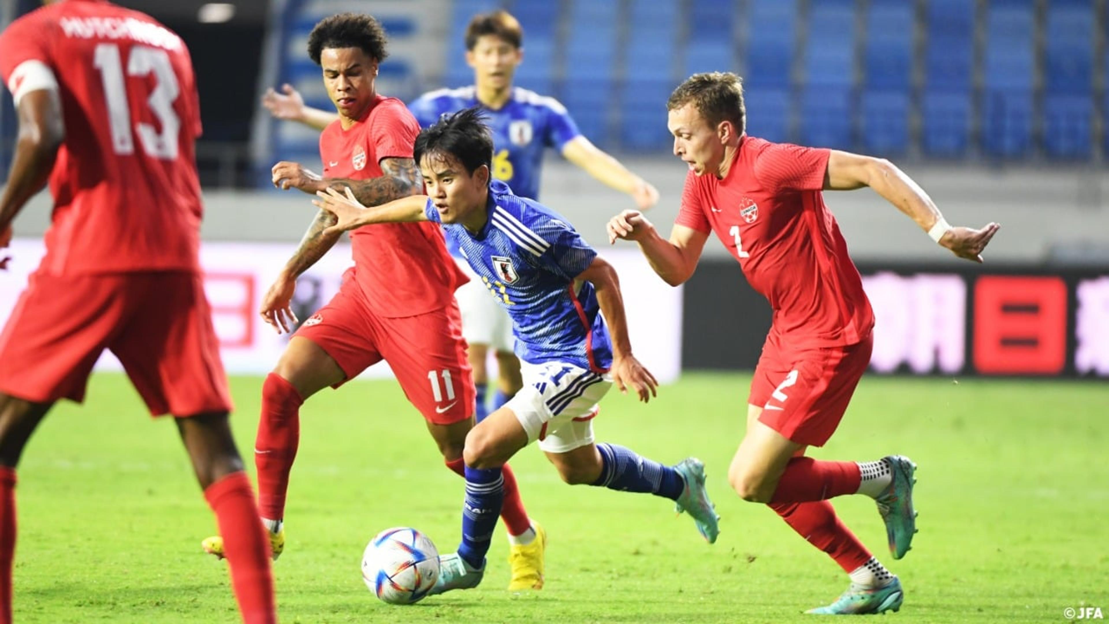 Com paradinha em pênalti nos acréscimos, Canadá bate Japão de virada em amistoso antes da Copa