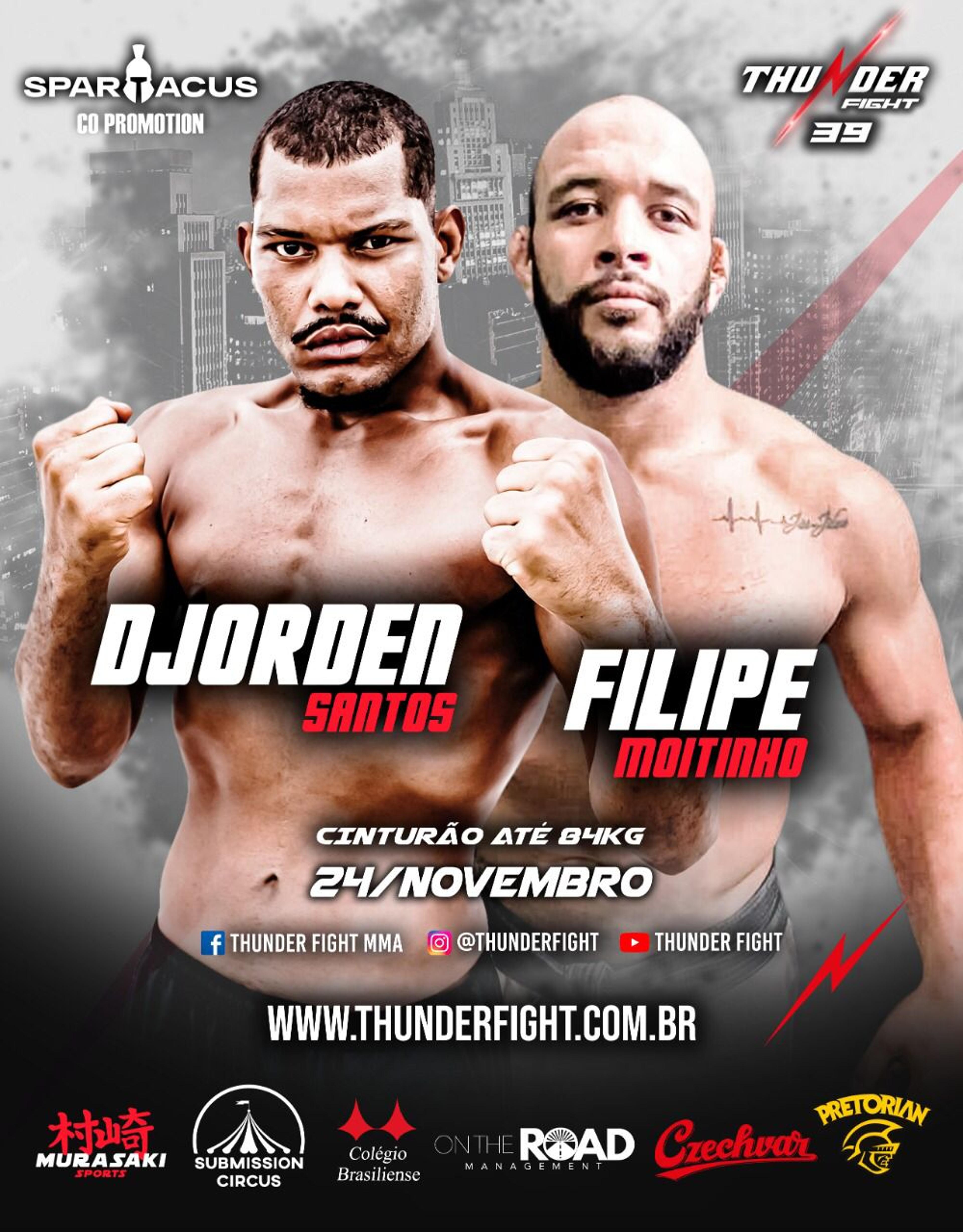 Thunder Fight anuncia disputa de cinturão para o card da trigésima nona edição