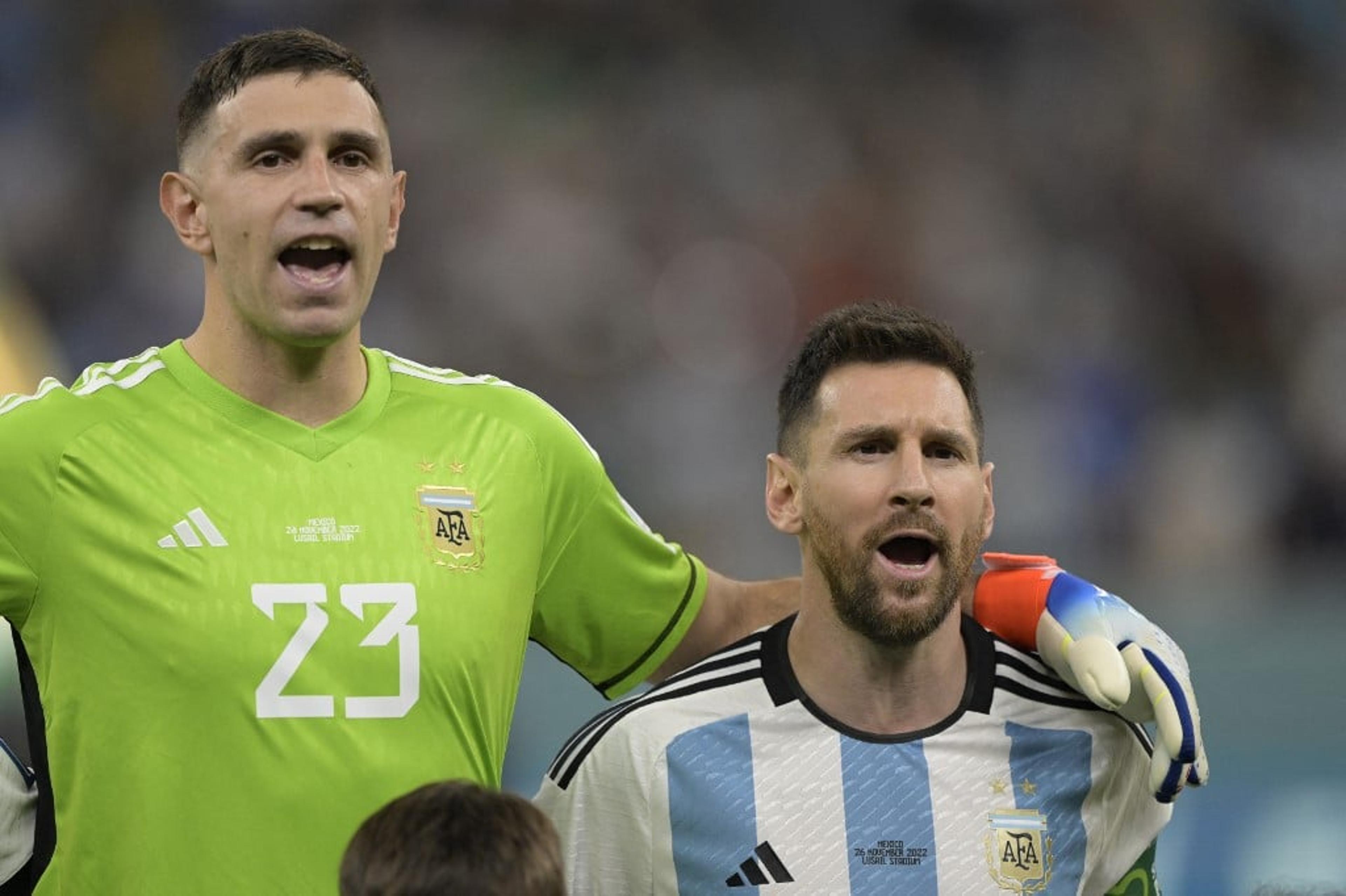 Goleiro da Argentina, Dibu Martínez faz pedido para Lionel Messi