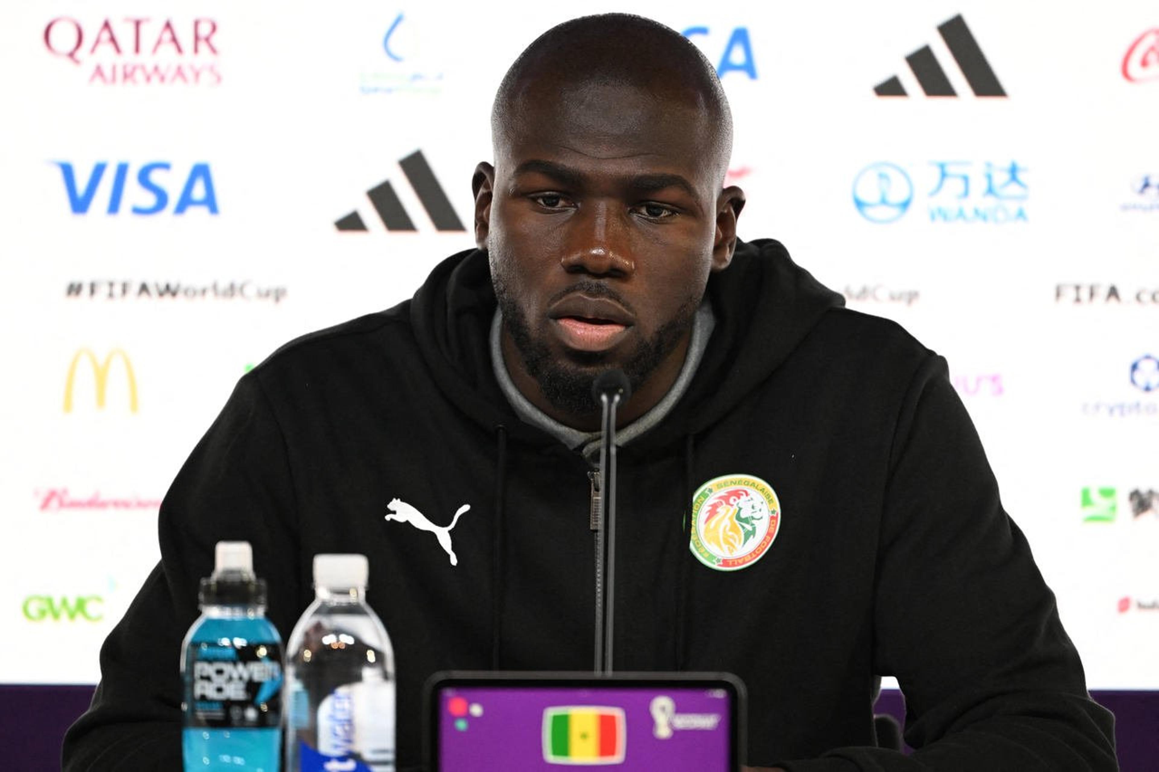 Capitão de Senegal, Koulibaly analisa jogo contra Equador: ‘Está nas nossas mãos’