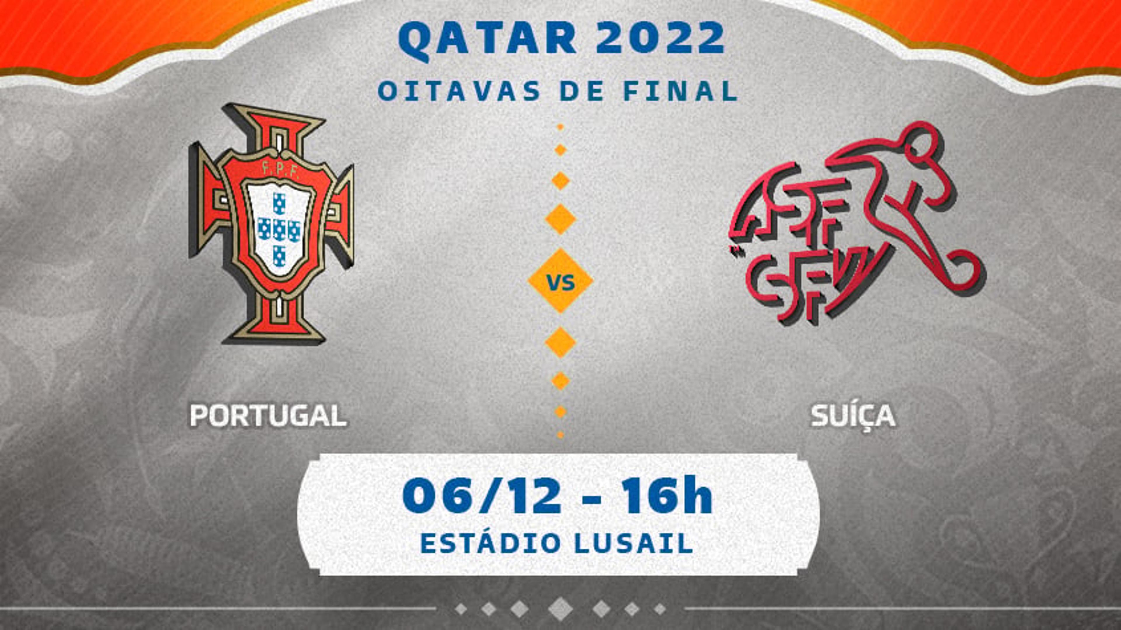 Portugal x Suíça: onde assistir, horário e escalações das oitavas de final da Copa do Mundo