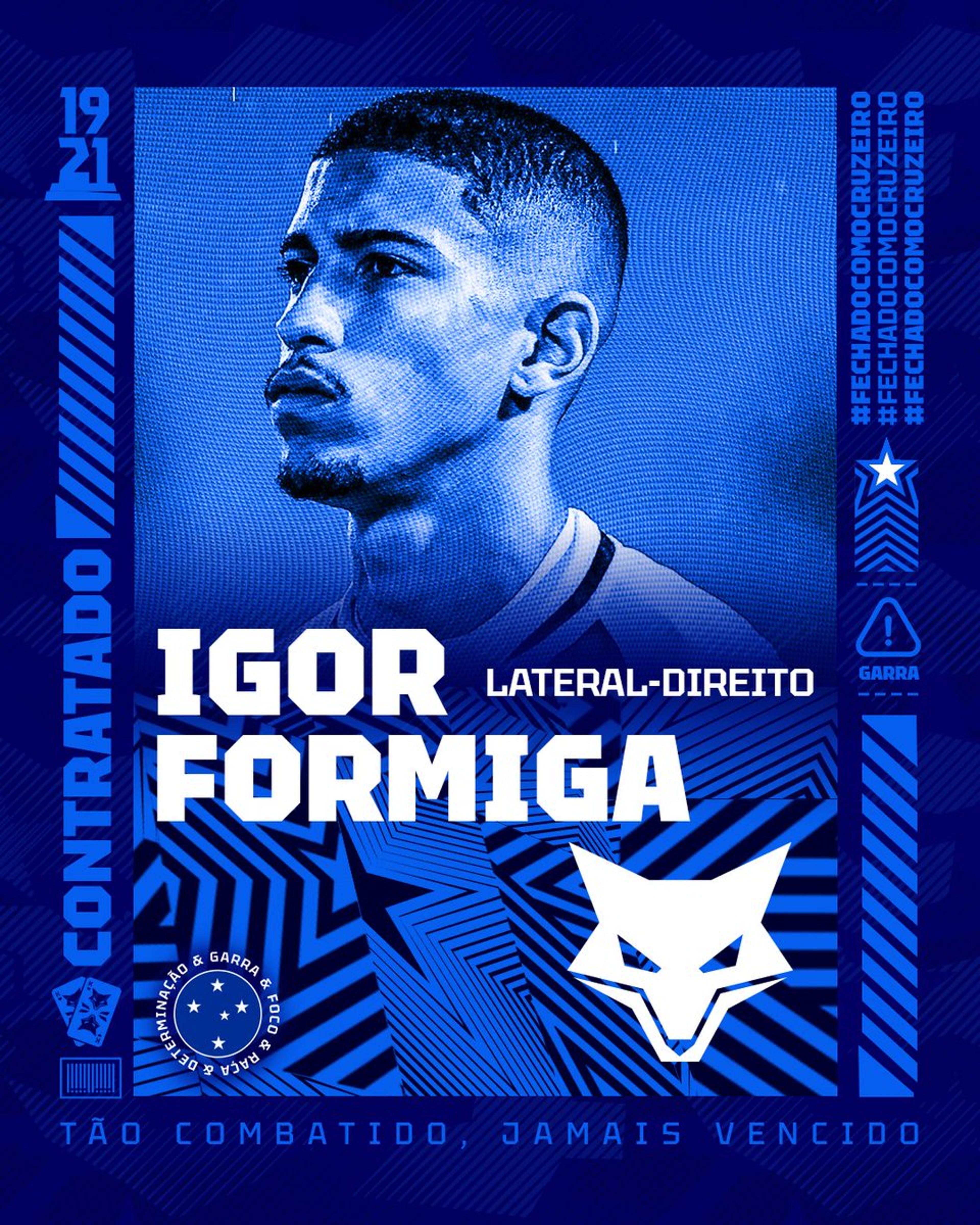 Após furo da Ponte Preta, Cruzeiro confirma contratação de Igor Formiga