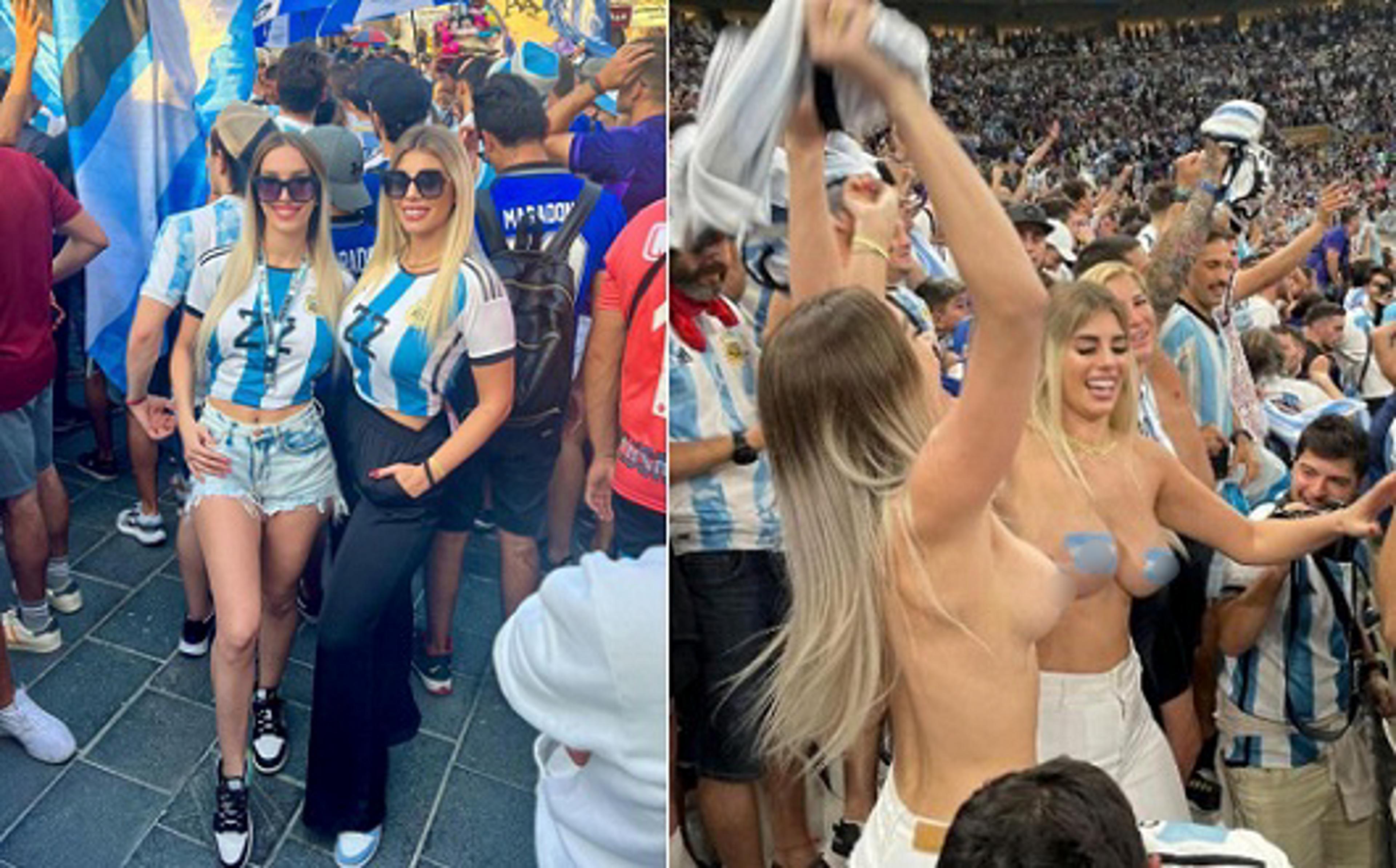 Quem são as torcedoras da Argentina que fizeram topless na final da Copa do Mundo do Qatar