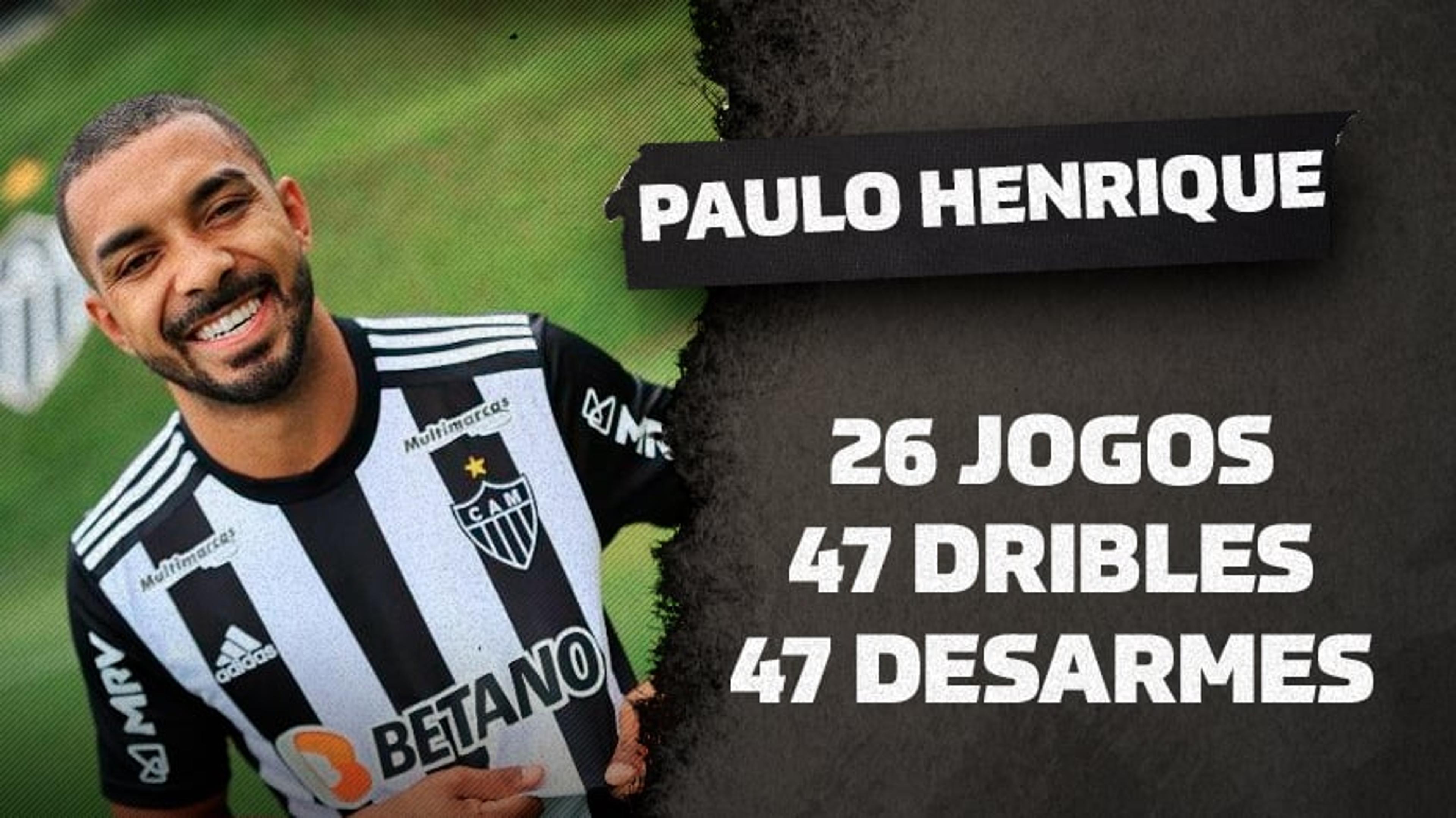 Reforço do Atlético, Paulo Henrique foi um dos maiores dribladores do Brasileiro