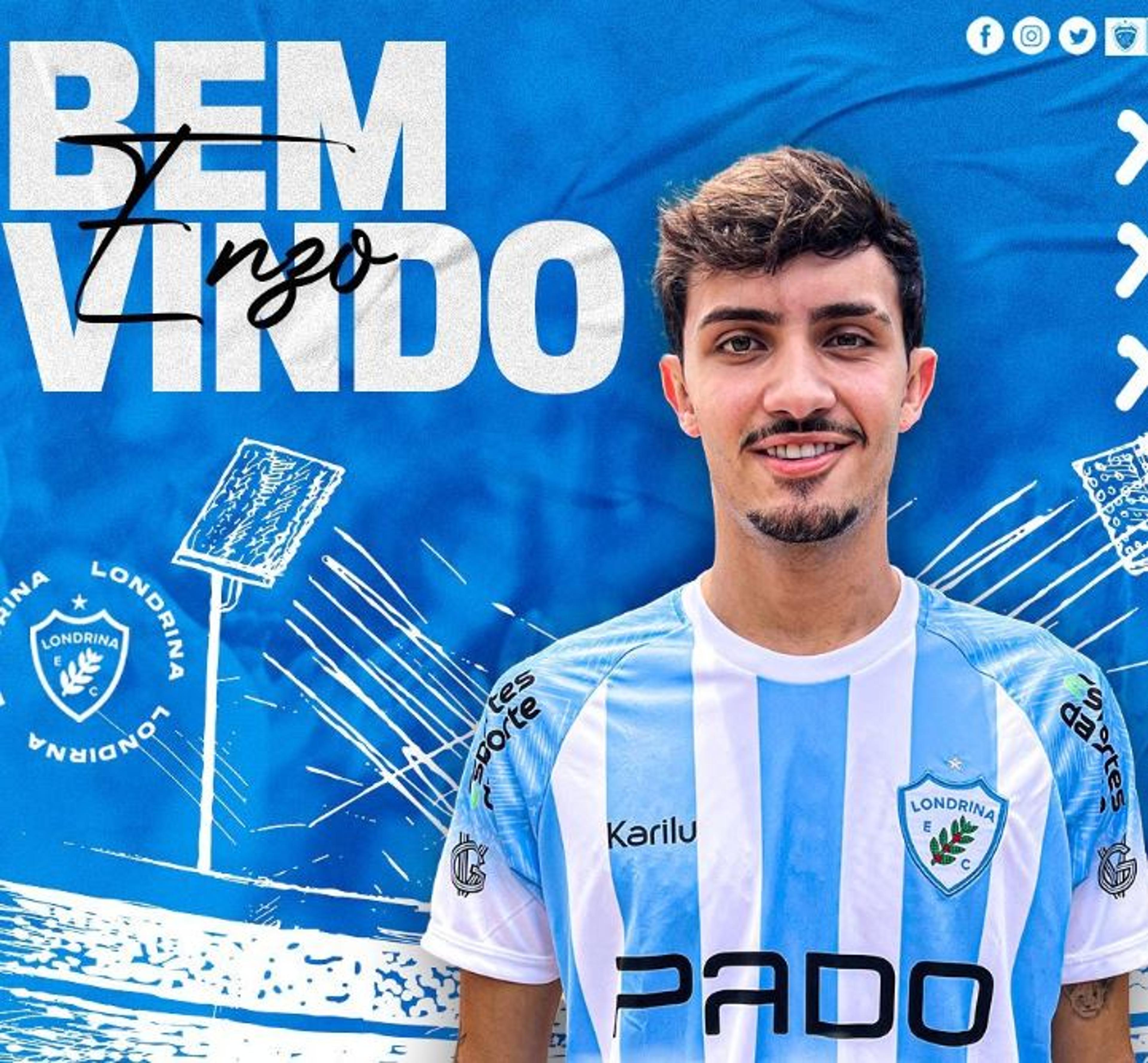 Enzo, filho de Falcão, é anunciado como reforço do Londrina