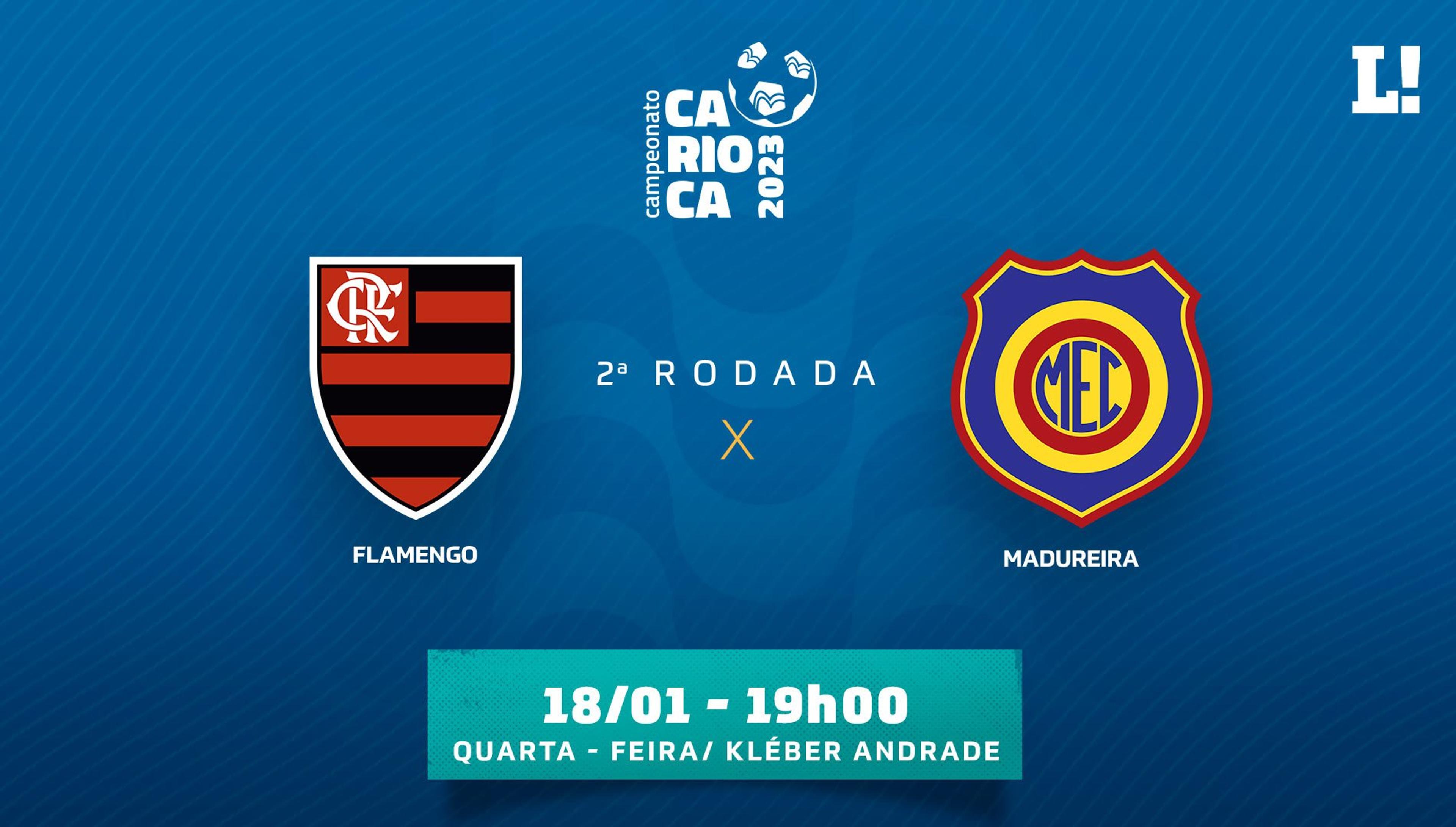 Flamengo x Madureira: onde assistir, prováveis escalações e desfalques da partida do Carioca