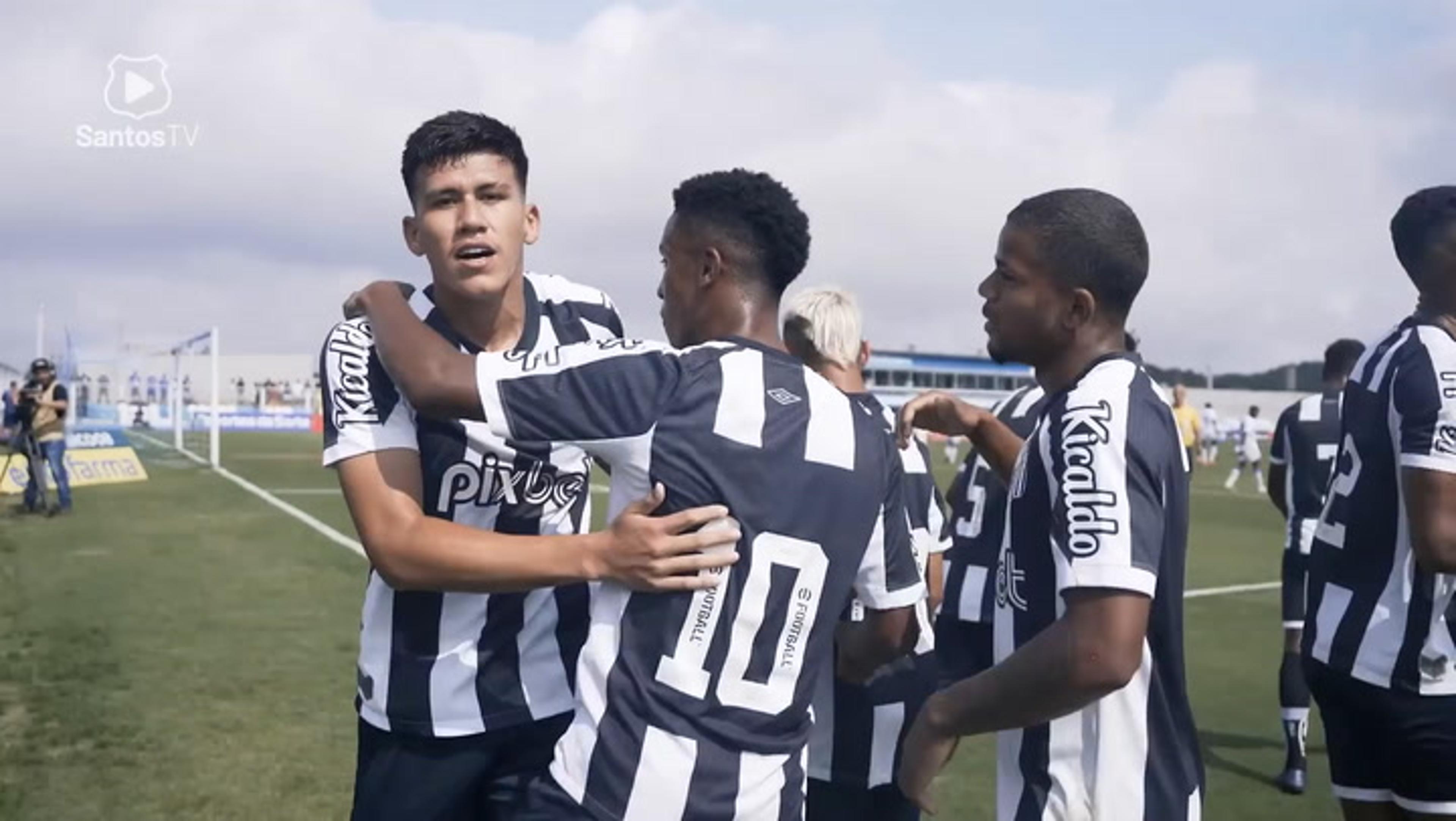 VÍDEO: Os bastidores da classificação do Santos para as quartas de final da Copinha