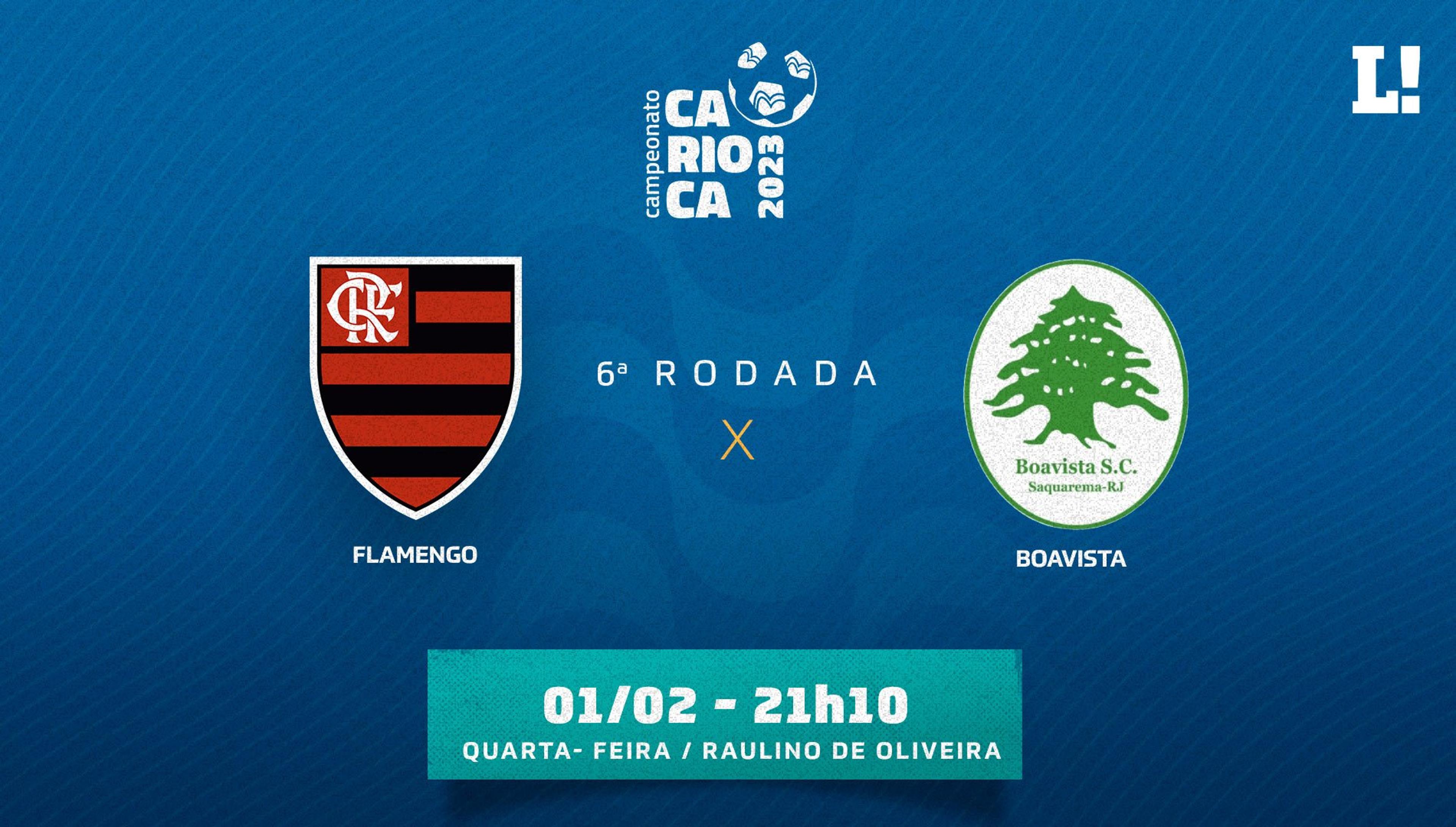 Flamengo x Boavista: onde assistir, escalações e desfalques da partida do Campeonato Carioca