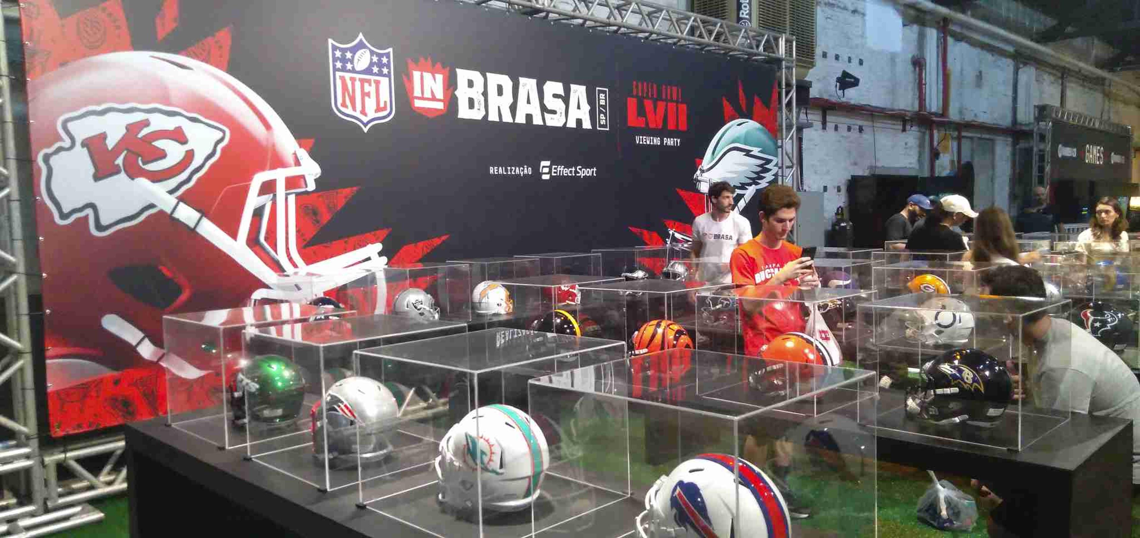 NFL traz ao Brasil o jeito americano de fazer a ‘fan fest’ do Super Bowl