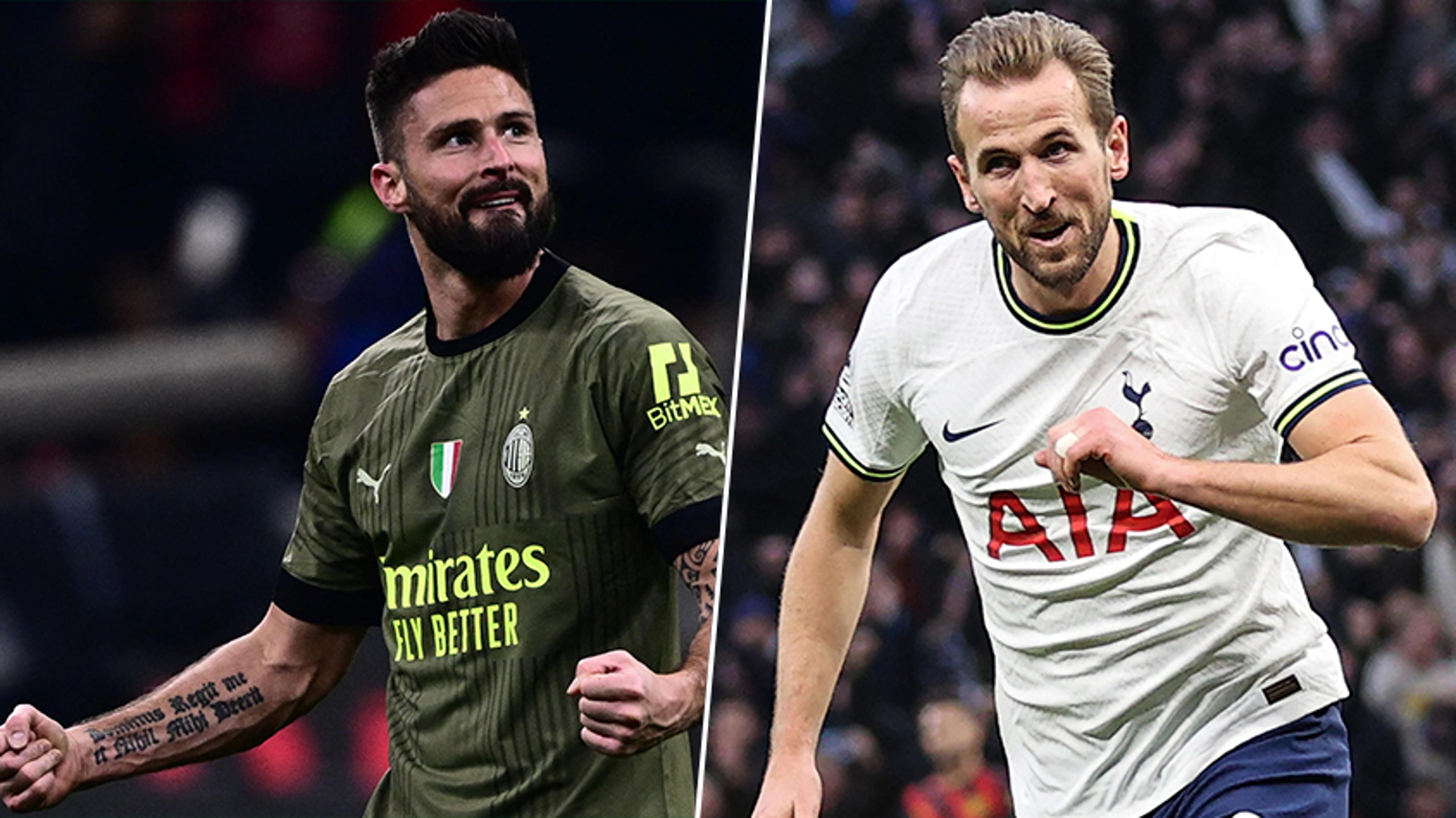 Longe do desempenho ideal, Milan e Tottenham fazem duelo de afirmação na Champions League