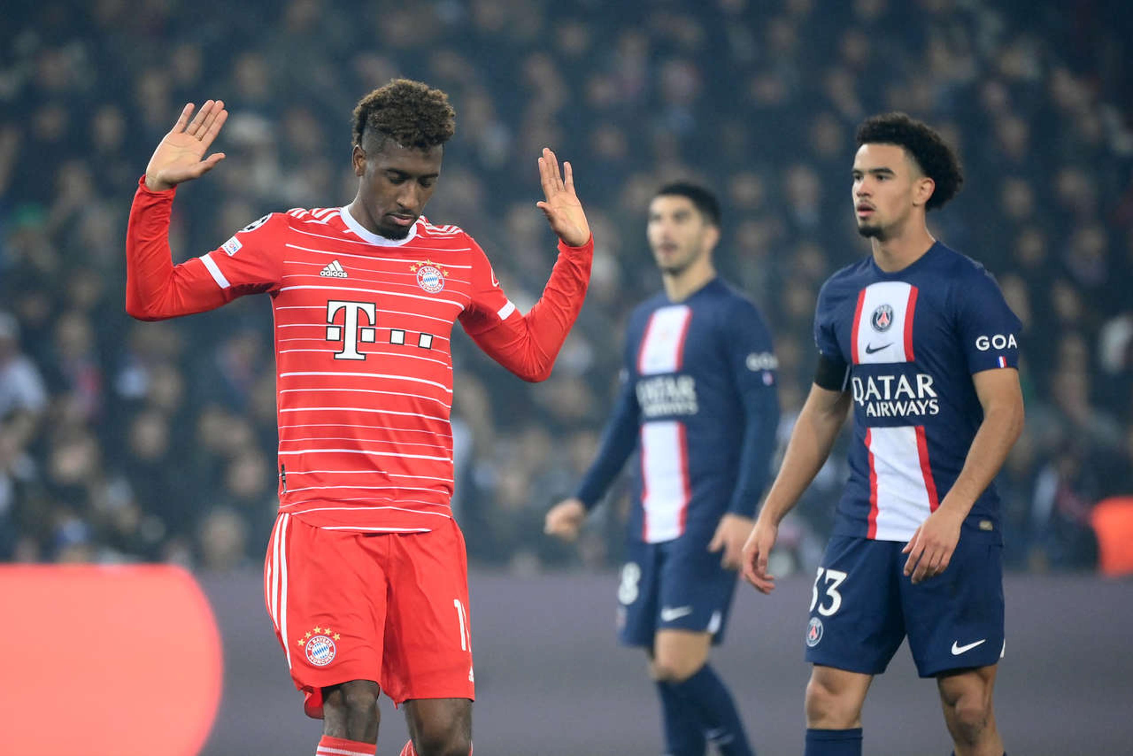 Coman marca, e Bayern vence PSG fora de casa na ida das oitavas da Champions League