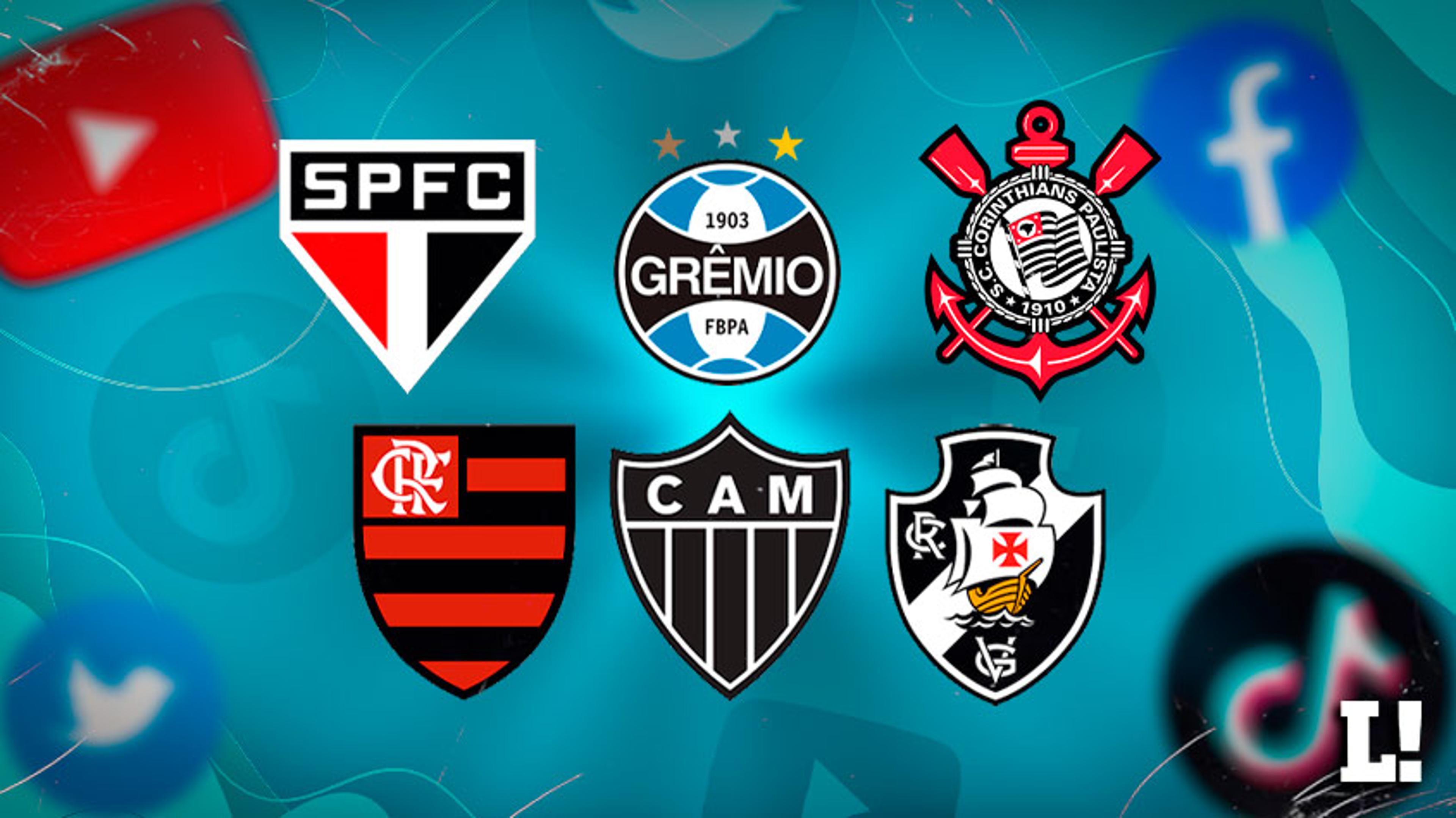 Quem tem mais seguidores? Confira o ranking digital dos clubes brasileiros