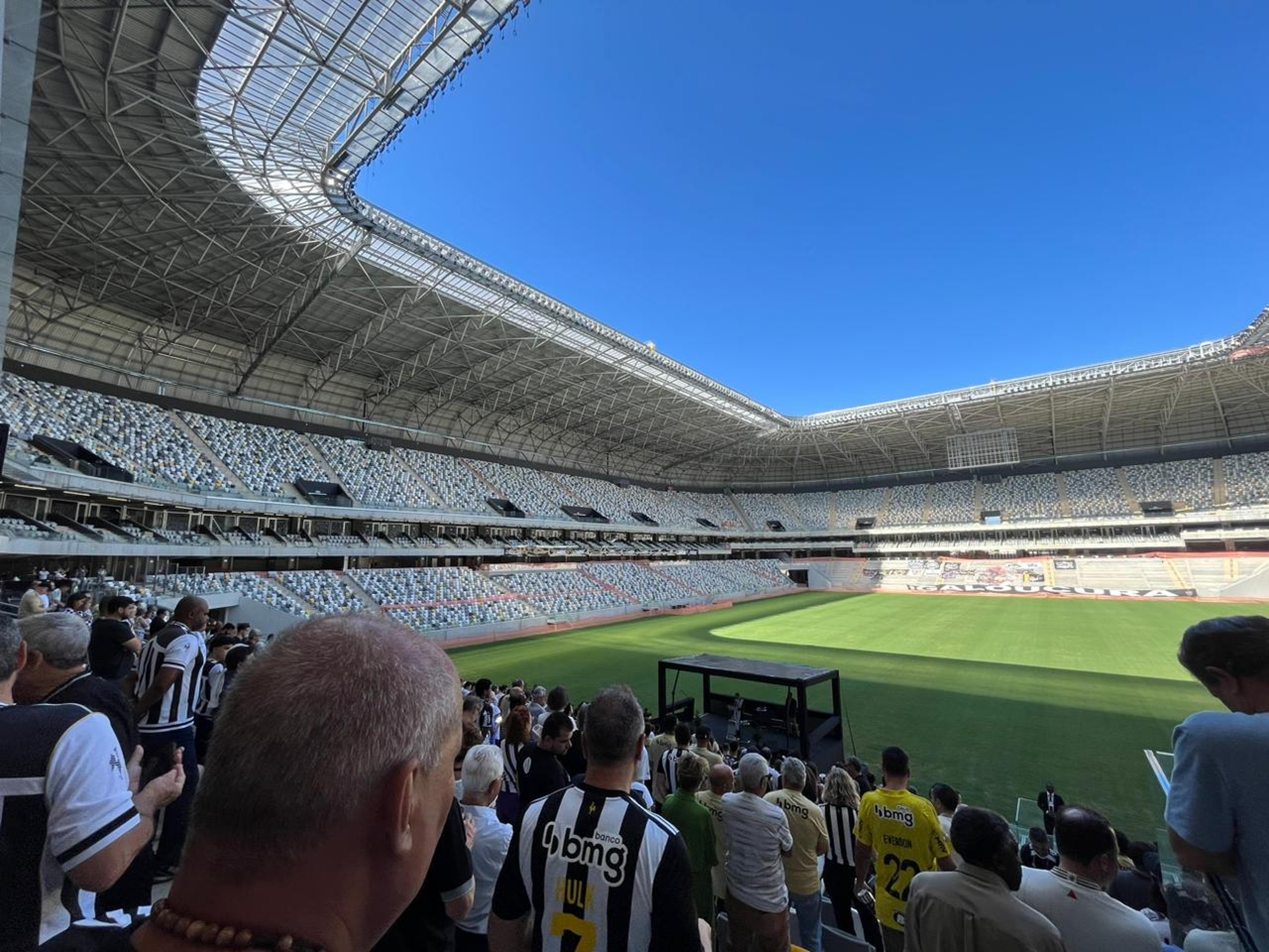 Em inauguração da Arena MRV, presidente do Atlético-MG agradece aos mecenas do clube