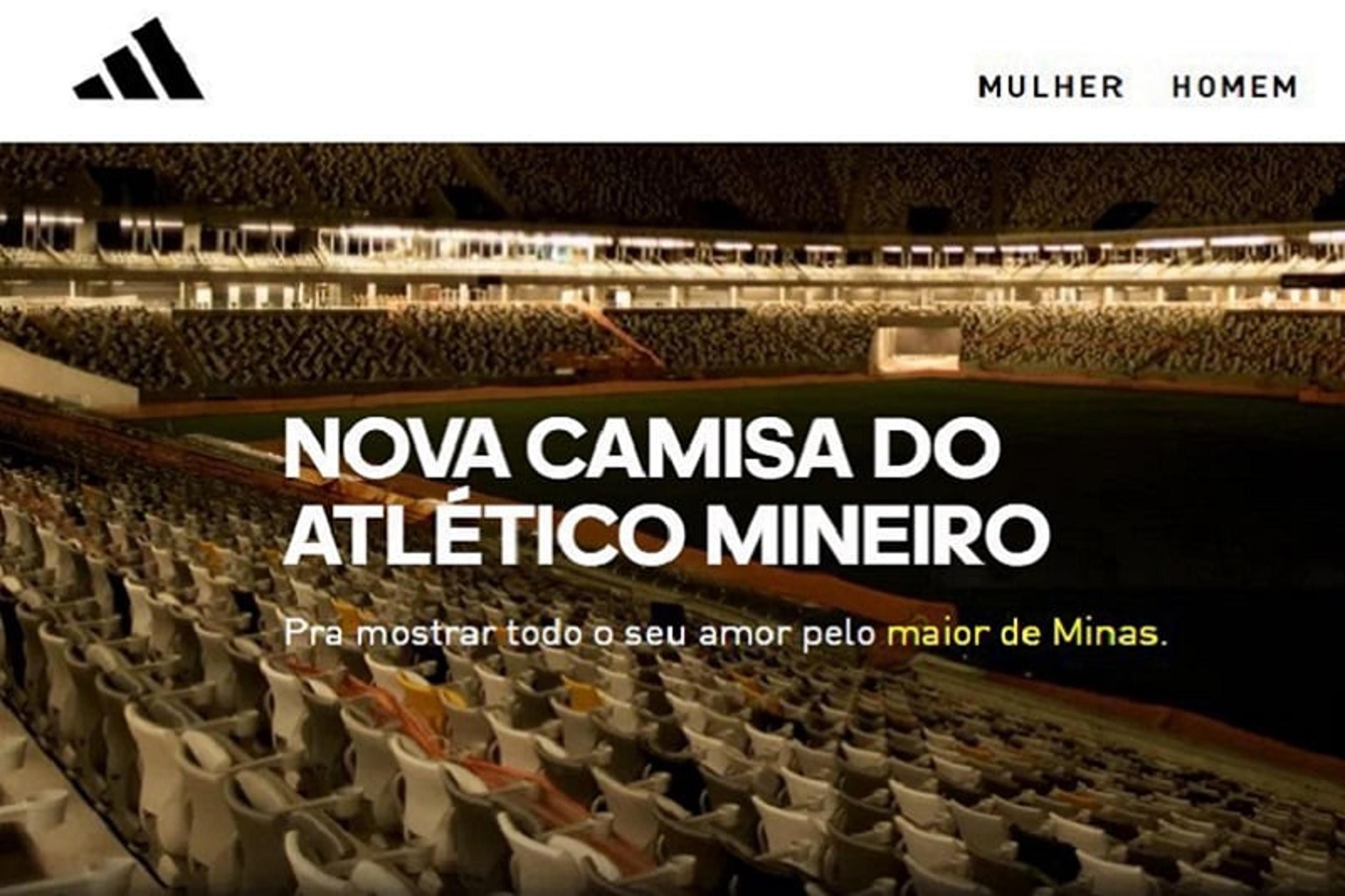 Adidas, fornecedora de material esportivo dos arquirrivais de MG, chama Atlético-MG de ‘maior de Minas’