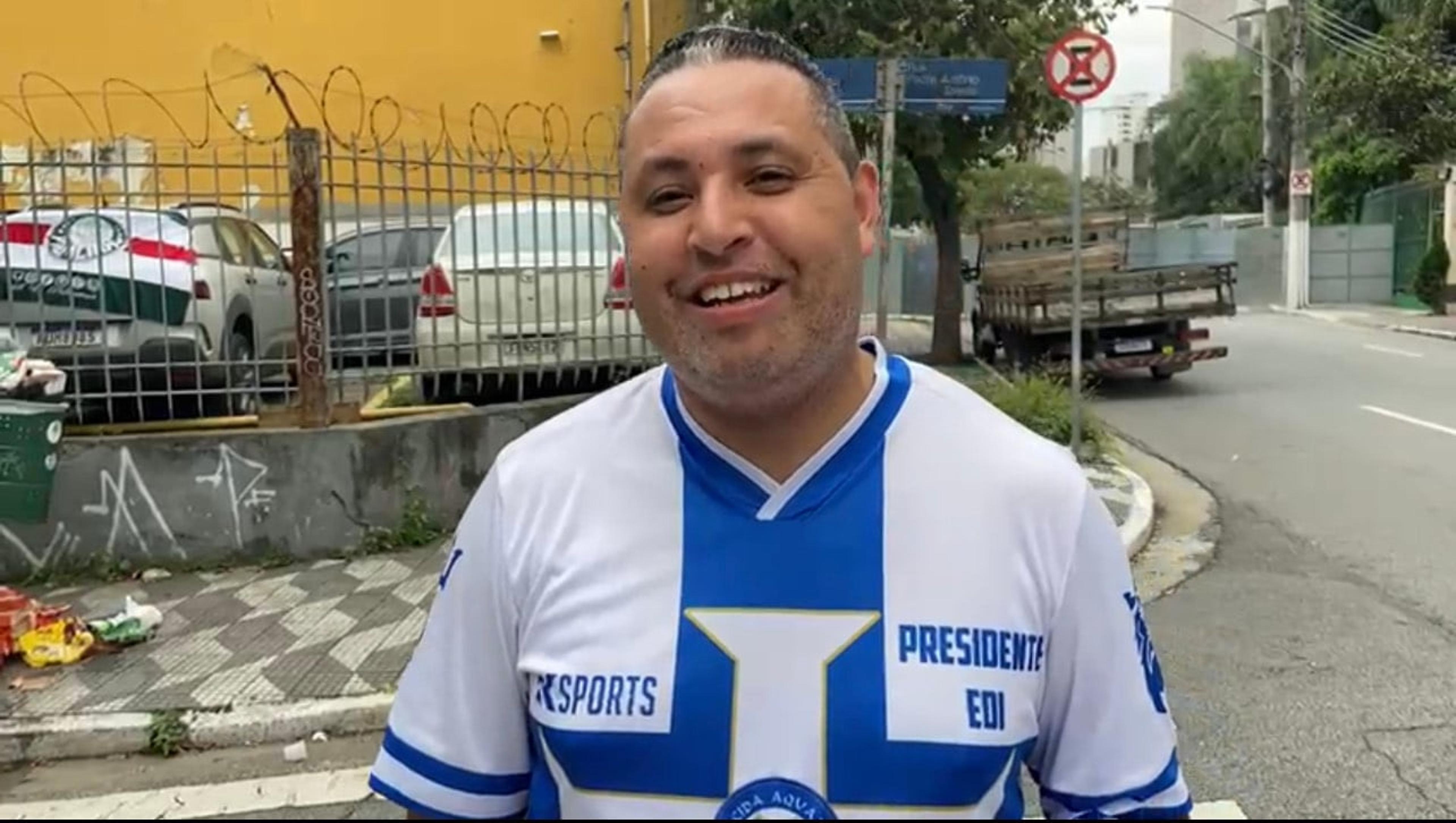 VÍDEO: Presidente da principal organizada do Água Santa é torcedor do Palmeiras