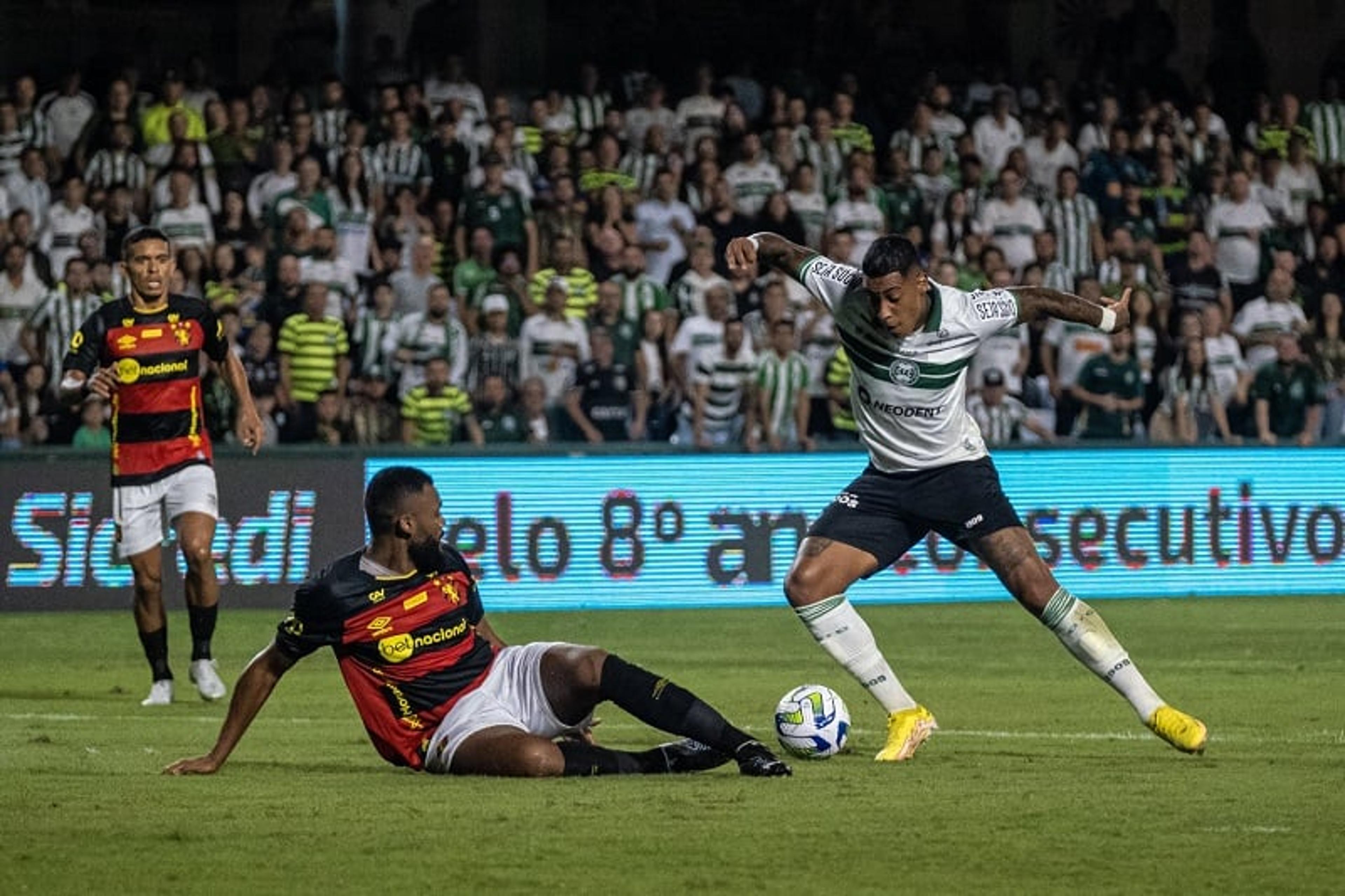 Com Alef Manga e Vagner Love inspirados, Coritiba e Sport constroem empate de seis gols na Copa do Brasil