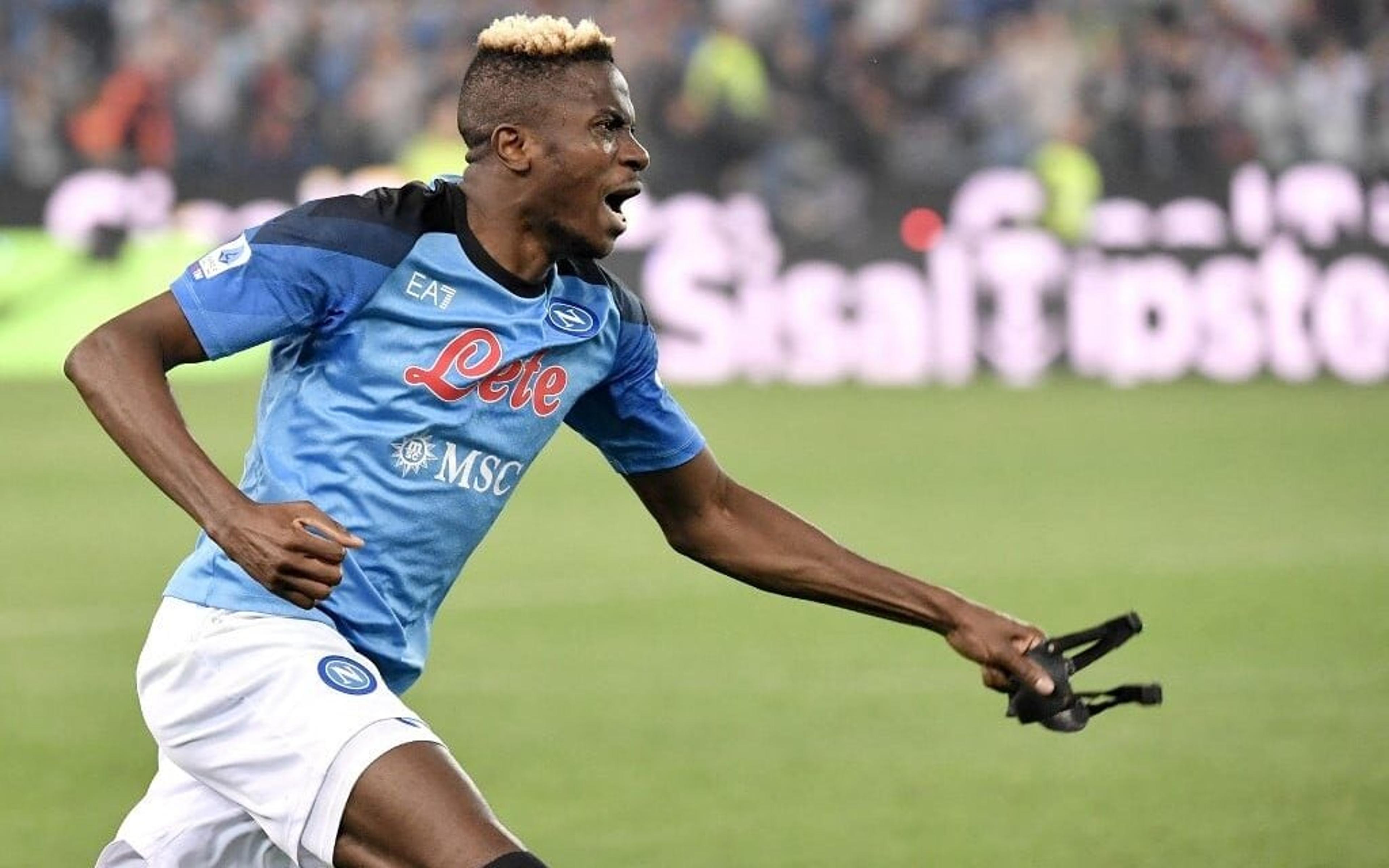 Melhor jogador do Napoli, Osimhen define título italiano após 33 anos: ‘Emoção fantástica, um dia que jamais esquecerei’