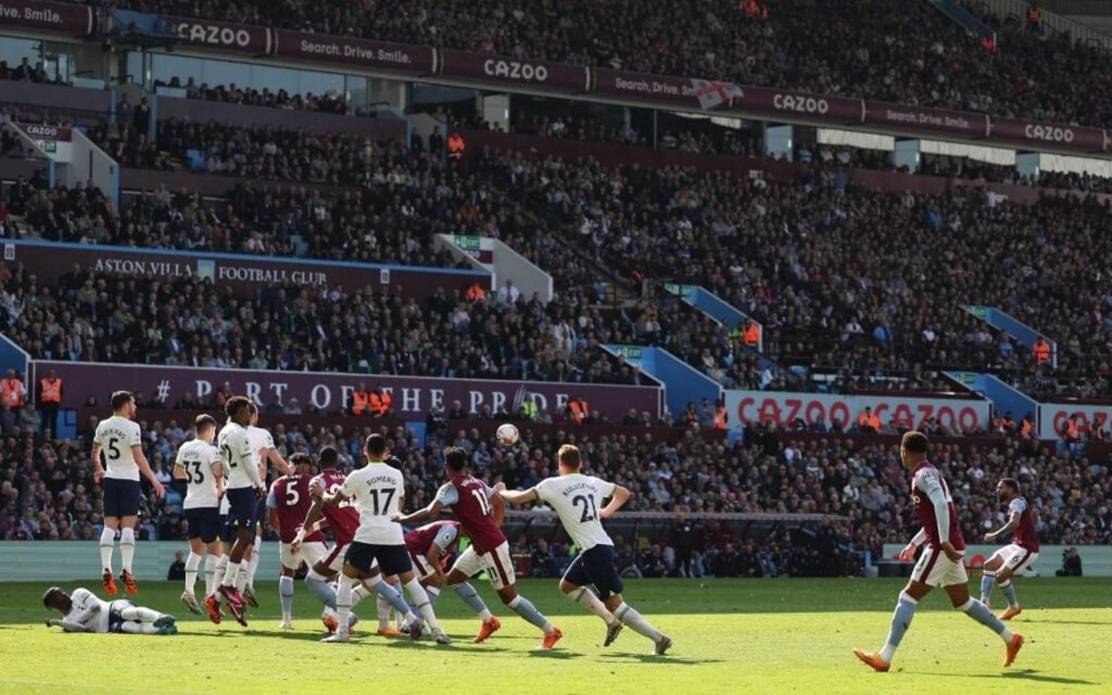 Com gol de Douglas Luiz, Aston Villa vence Tottenham pela Premier League