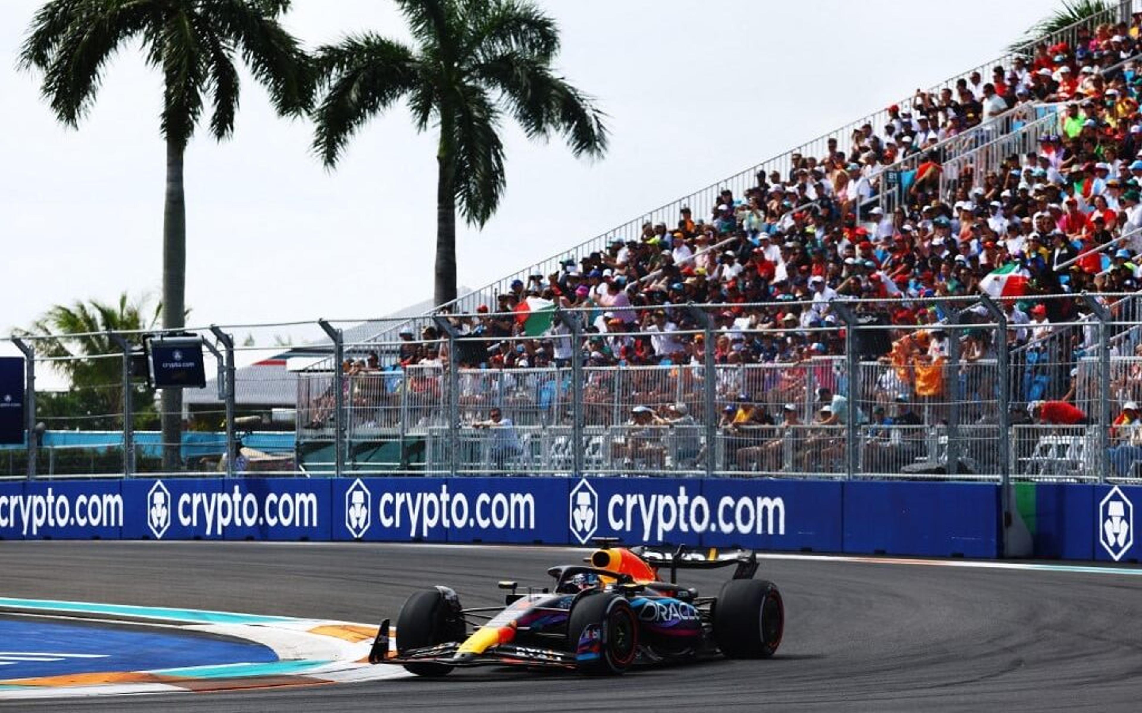 F1: Max Verstappen escala o pelotão, dá show e conquista o GP de Miami; Perez é segundo