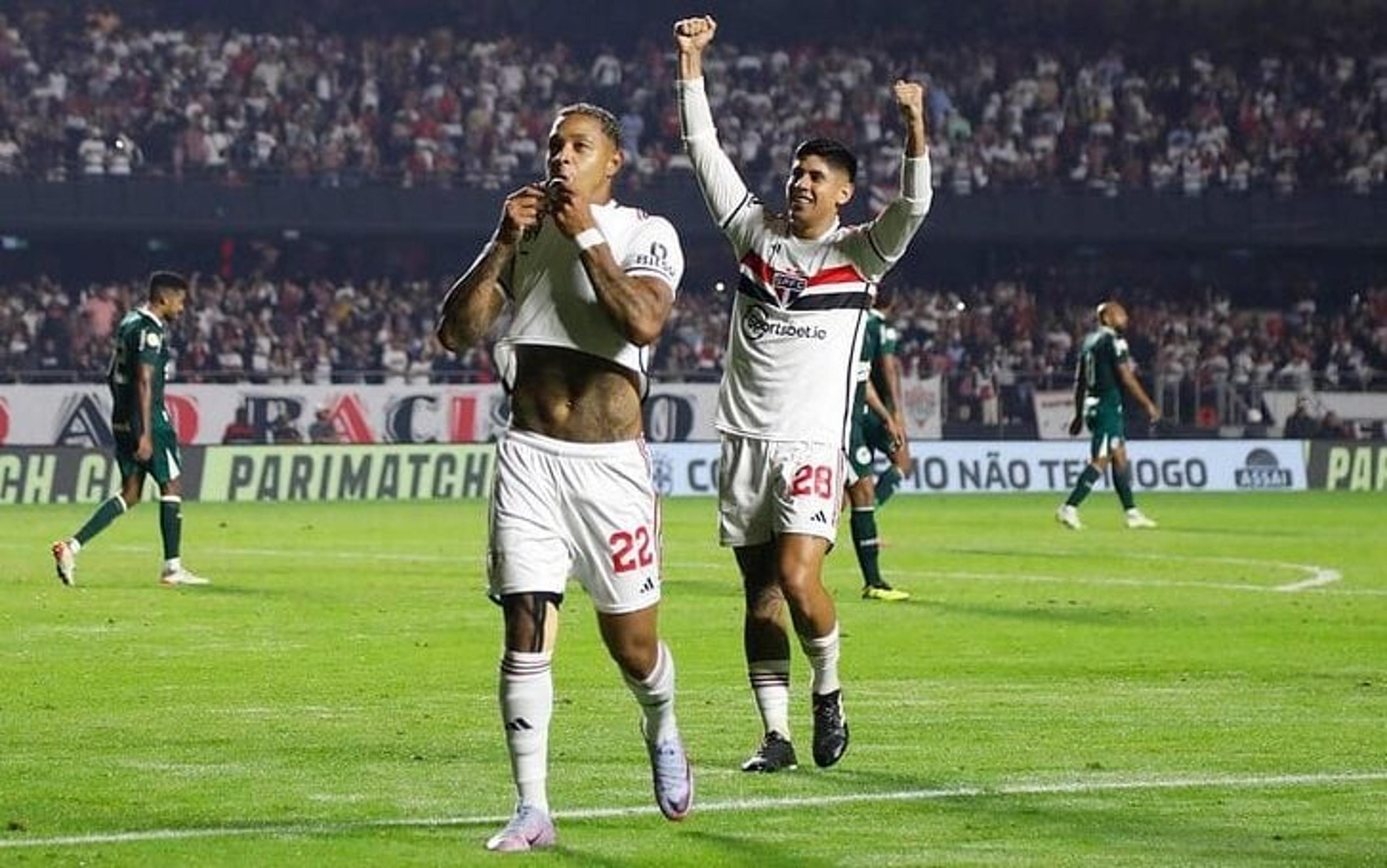 VÍDEO: Emoção até o fim! Veja os melhores lances da virada do São Paulo sobre o Goiás pelo Brasileirão