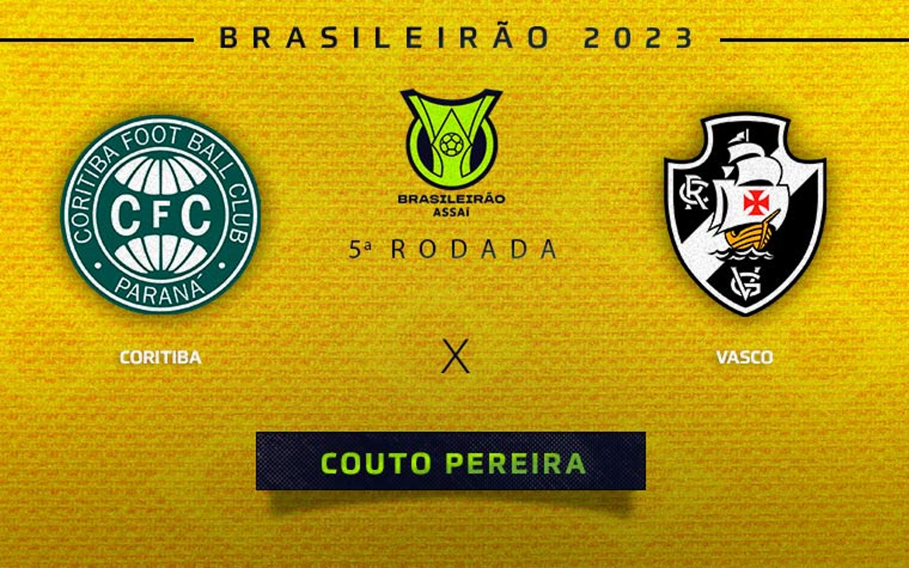 Coritiba x Vasco: onde assistir ao vivo, horário e prováveis escalações do jogo pelo Brasileirão