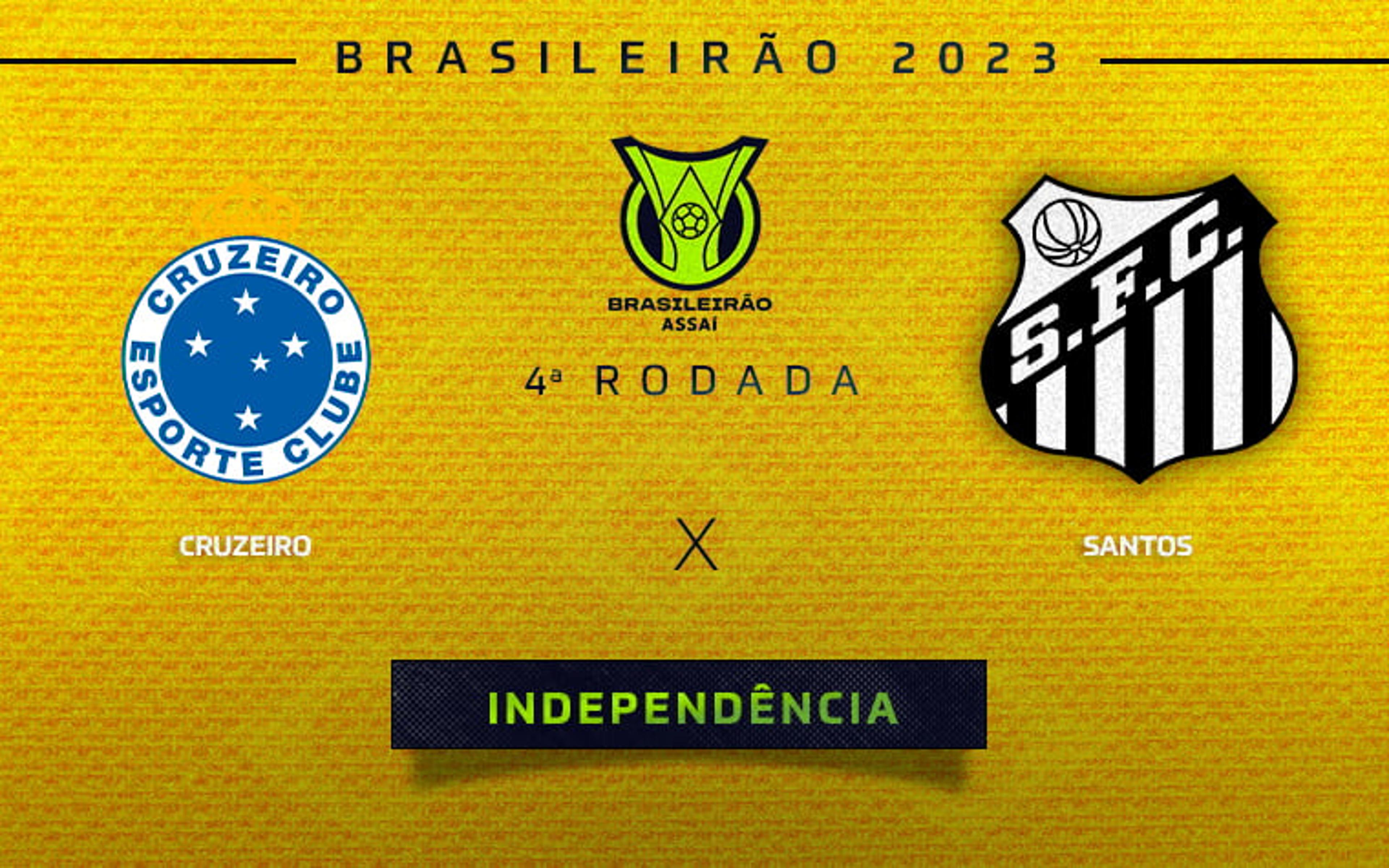 Cruzeiro x Santos: onde assistir, escalações e desfalques do jogo pelo Brasileirão