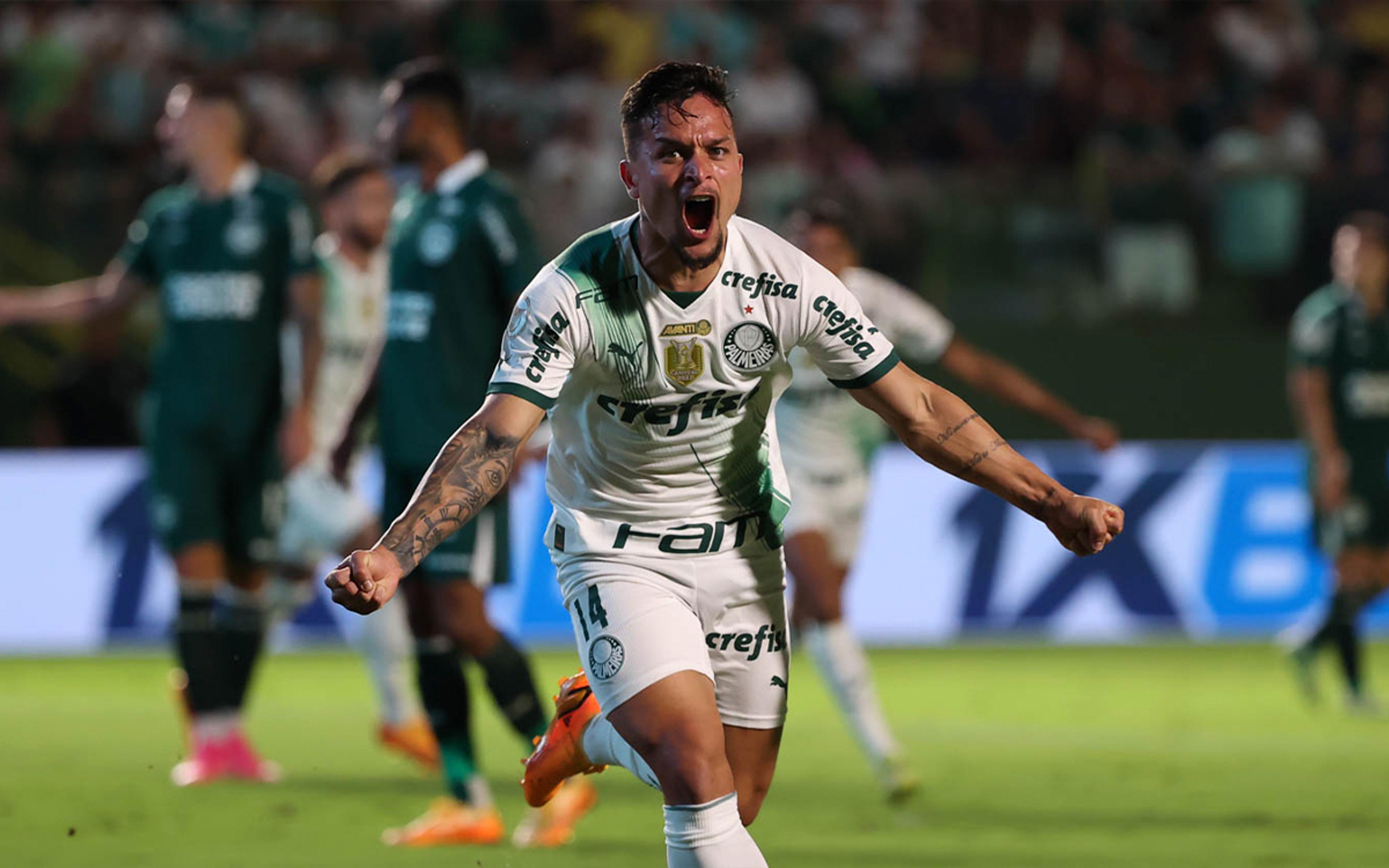 Dudu desencanta, Palmeiras goleia o Goiás fora de casa e assume a vice-liderança do Brasileirão