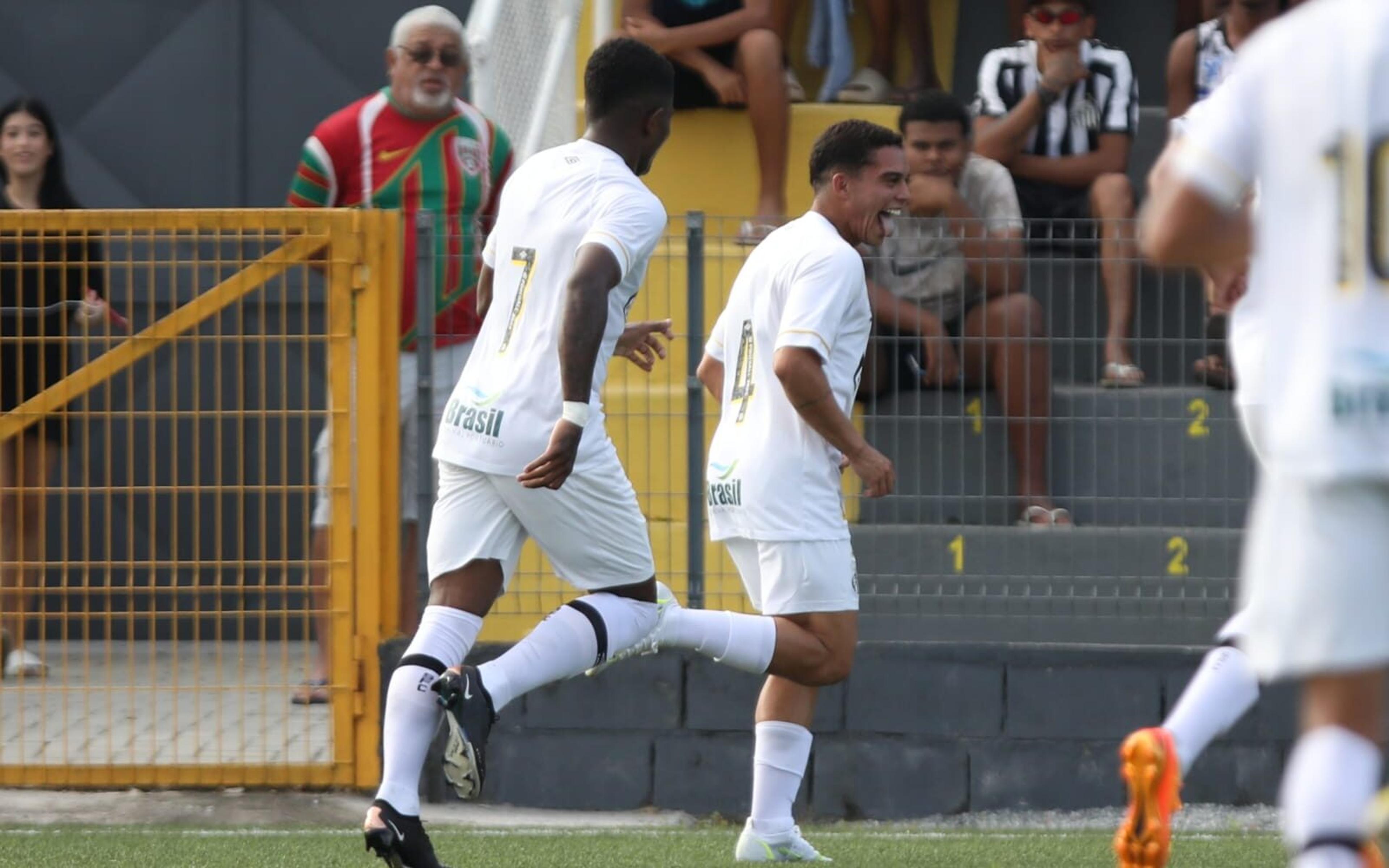 Santos vence o Jabaquara no CT Rei Pelé e lidera grupo do Paulistão Sub-20