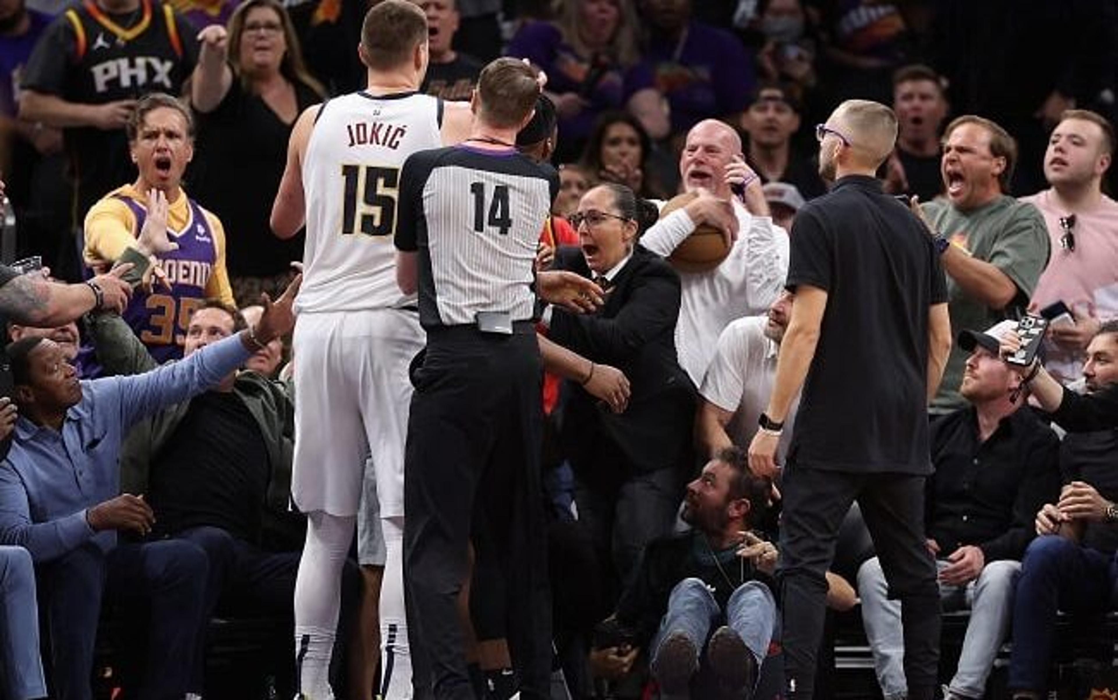 Após empurrar dono do Suns, Nikola Jokic pode ser suspenso