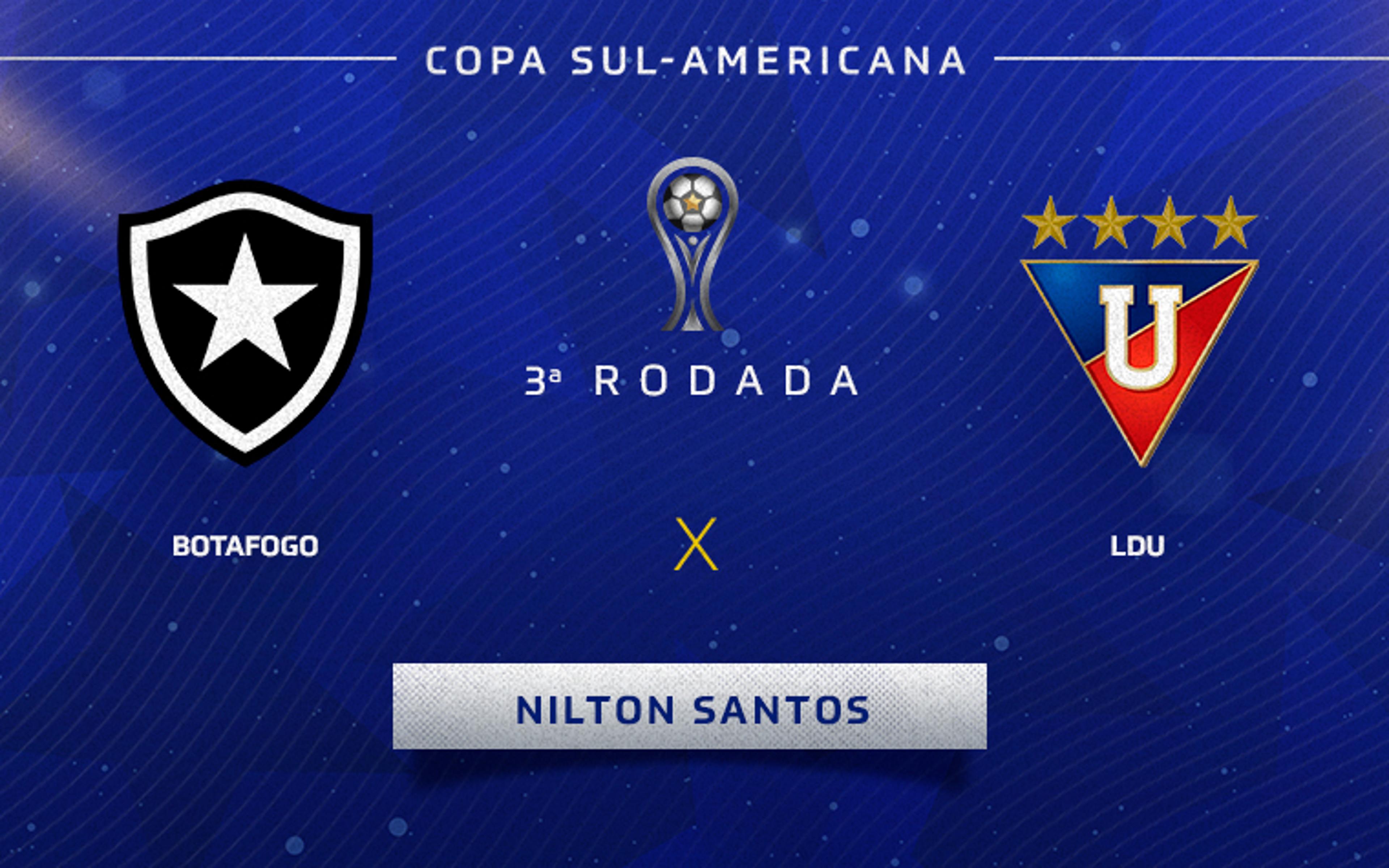 Botafogo x LDU: onde assistir ao vivo, horário e escalações para partida da Sul-Americana