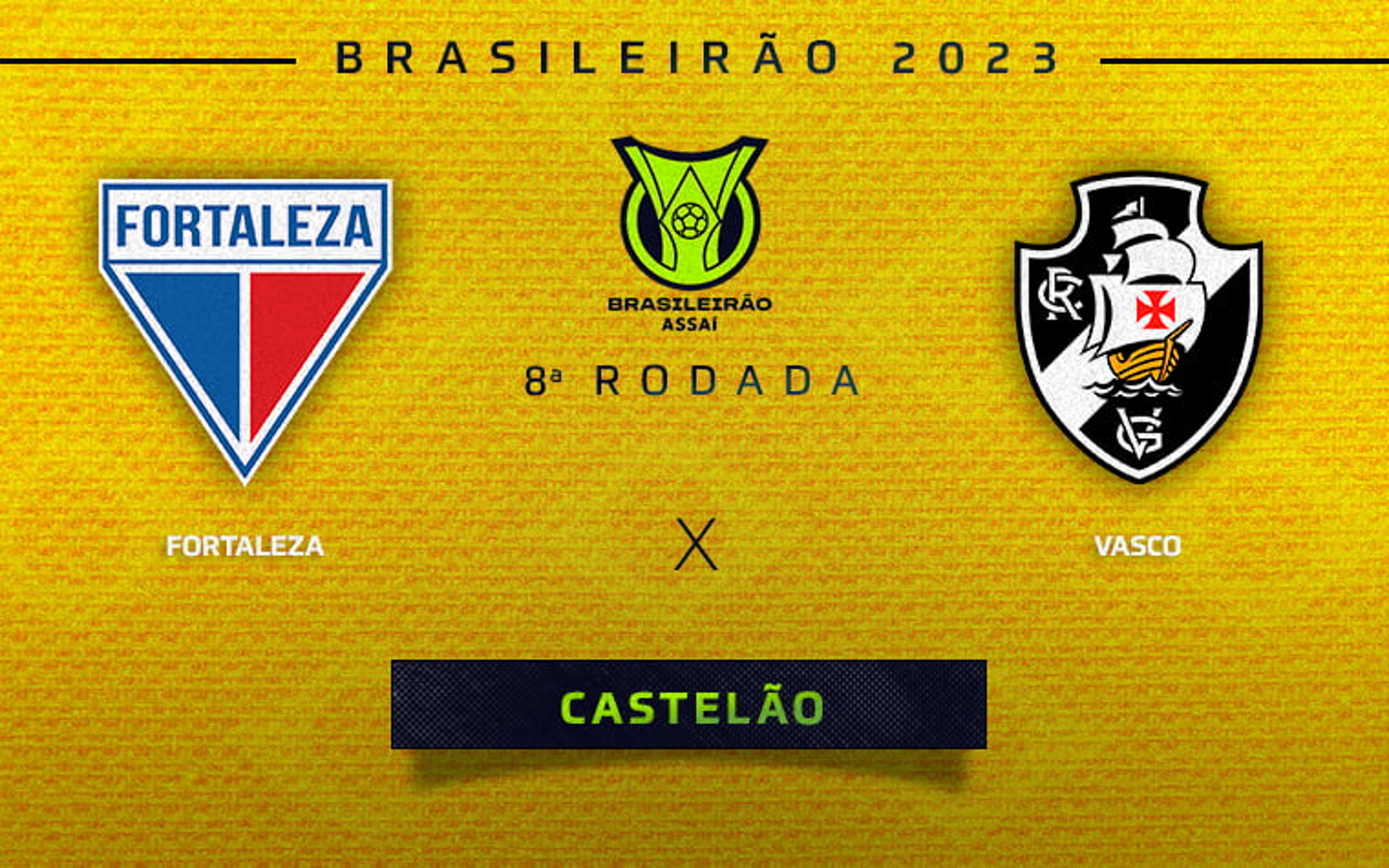 Fortaleza x Vasco: onde assistir ao vivo, horário e escalações do jogo de hoje pelo Brasileirão