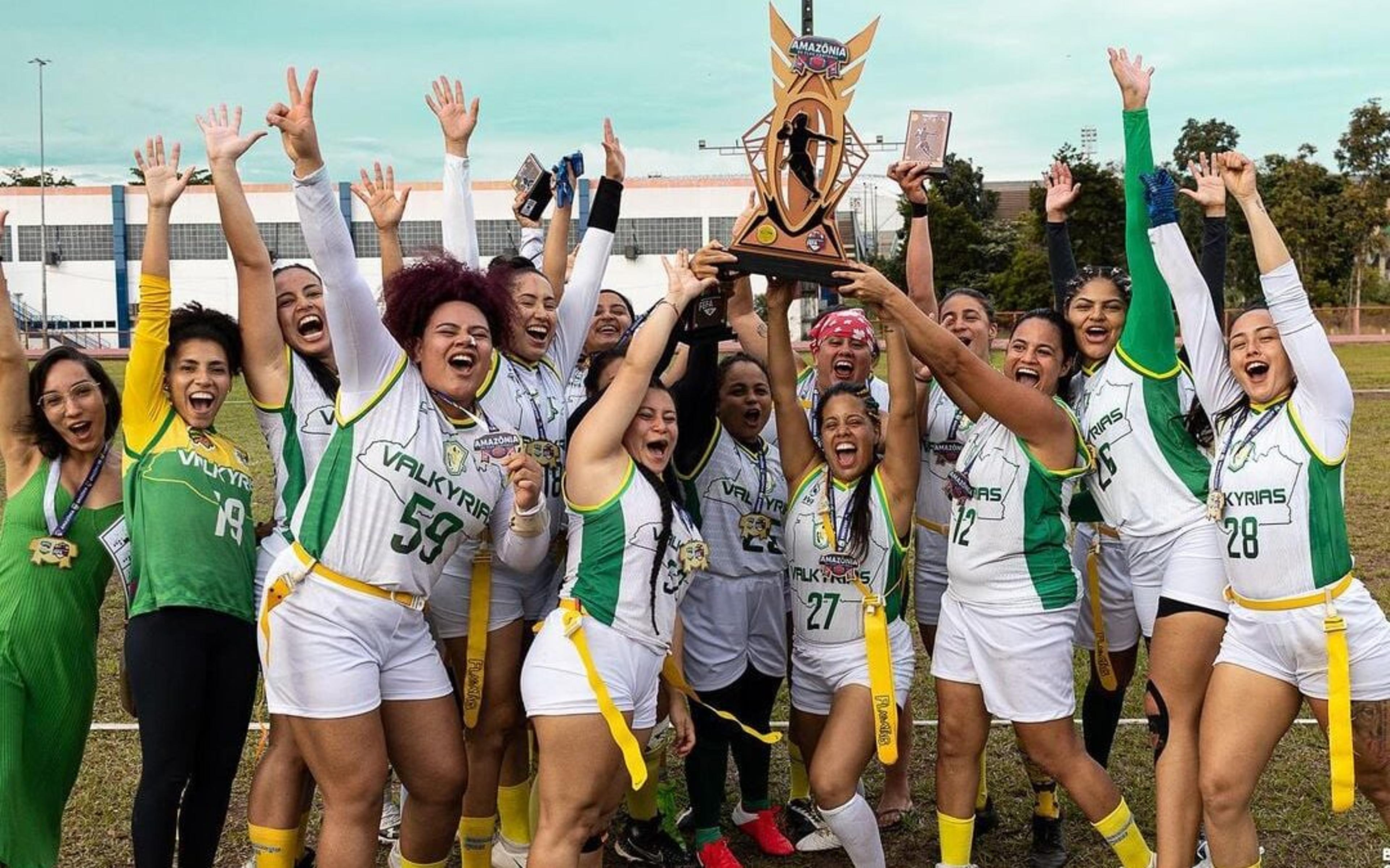 Valkyrias conquistam a Regional Amazonas feminina da Copa do Brasil de Flag Football