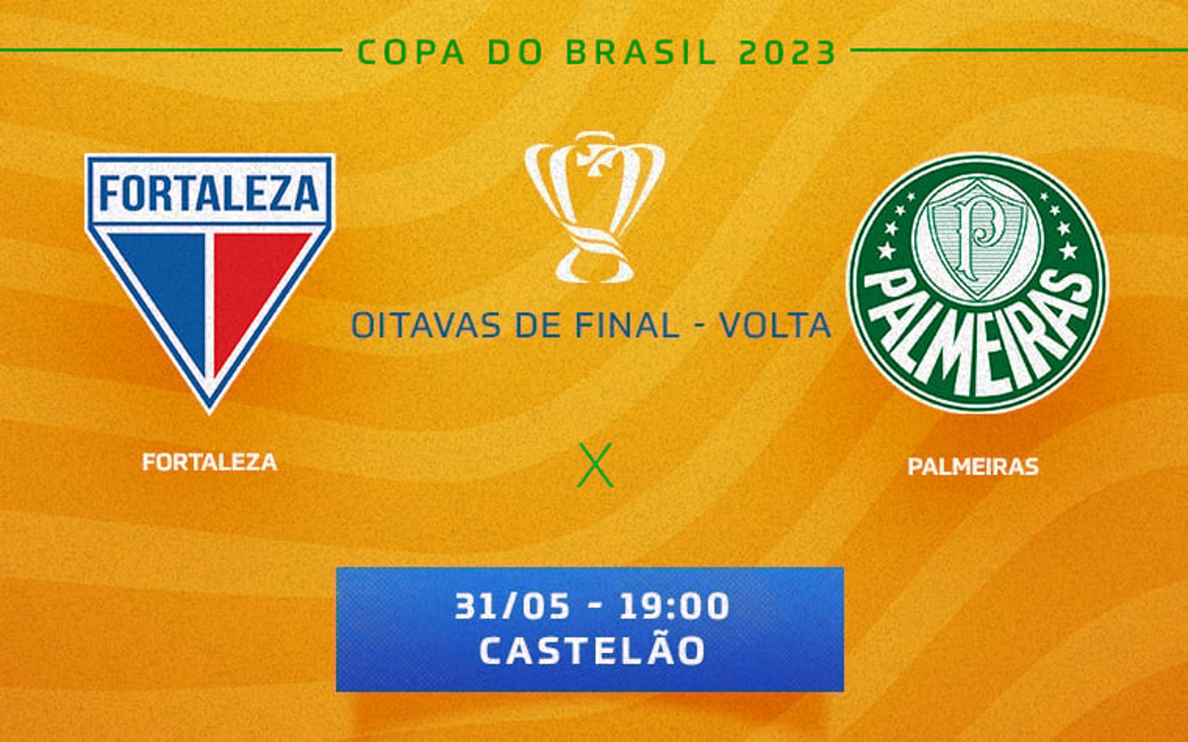 Fortaleza x Palmeiras: onde assistir, prováveis escalações e desfalques do jogo pela Copa do Brasil