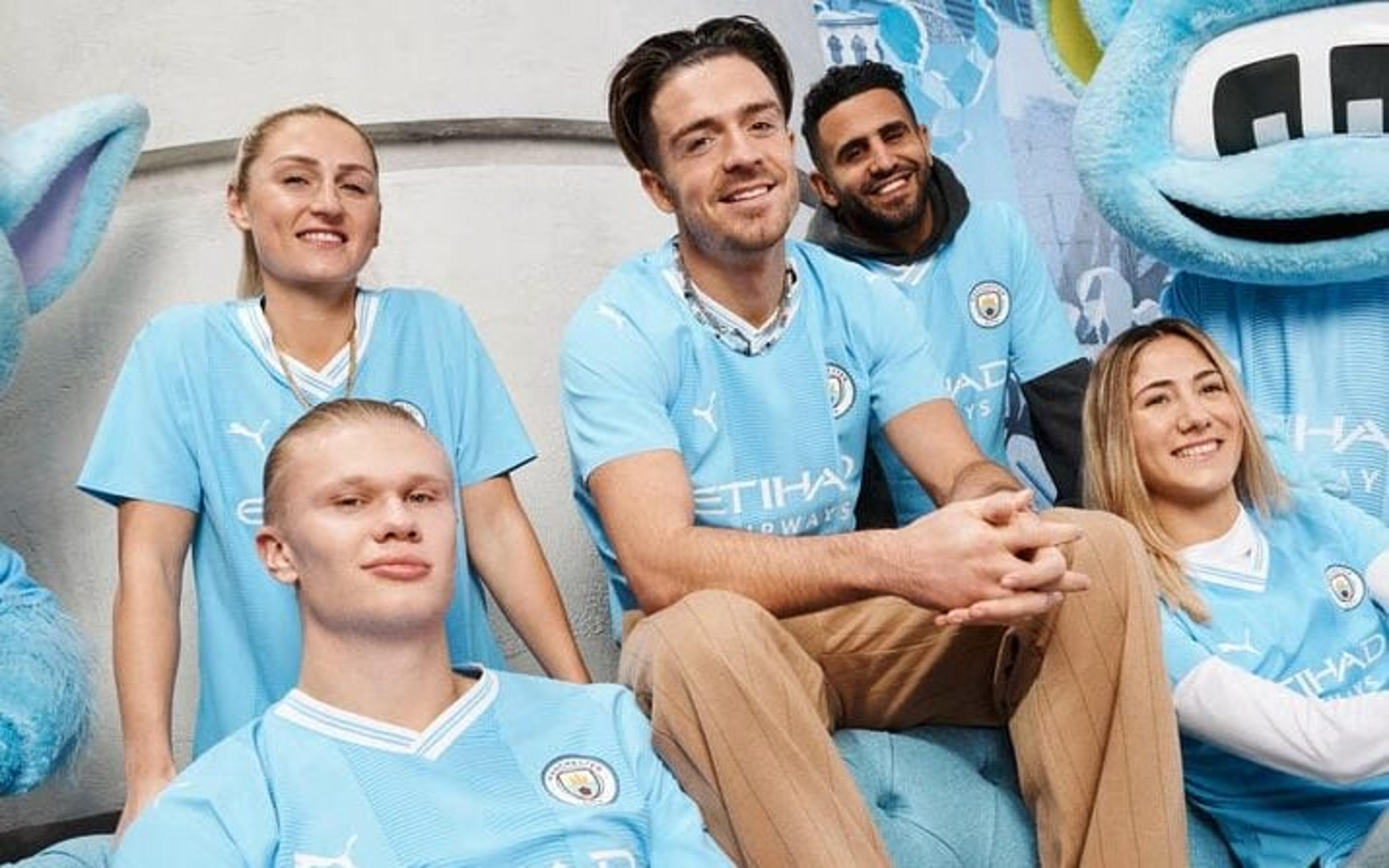 Manchester City lança novo uniforme principal para temporada 2023-24