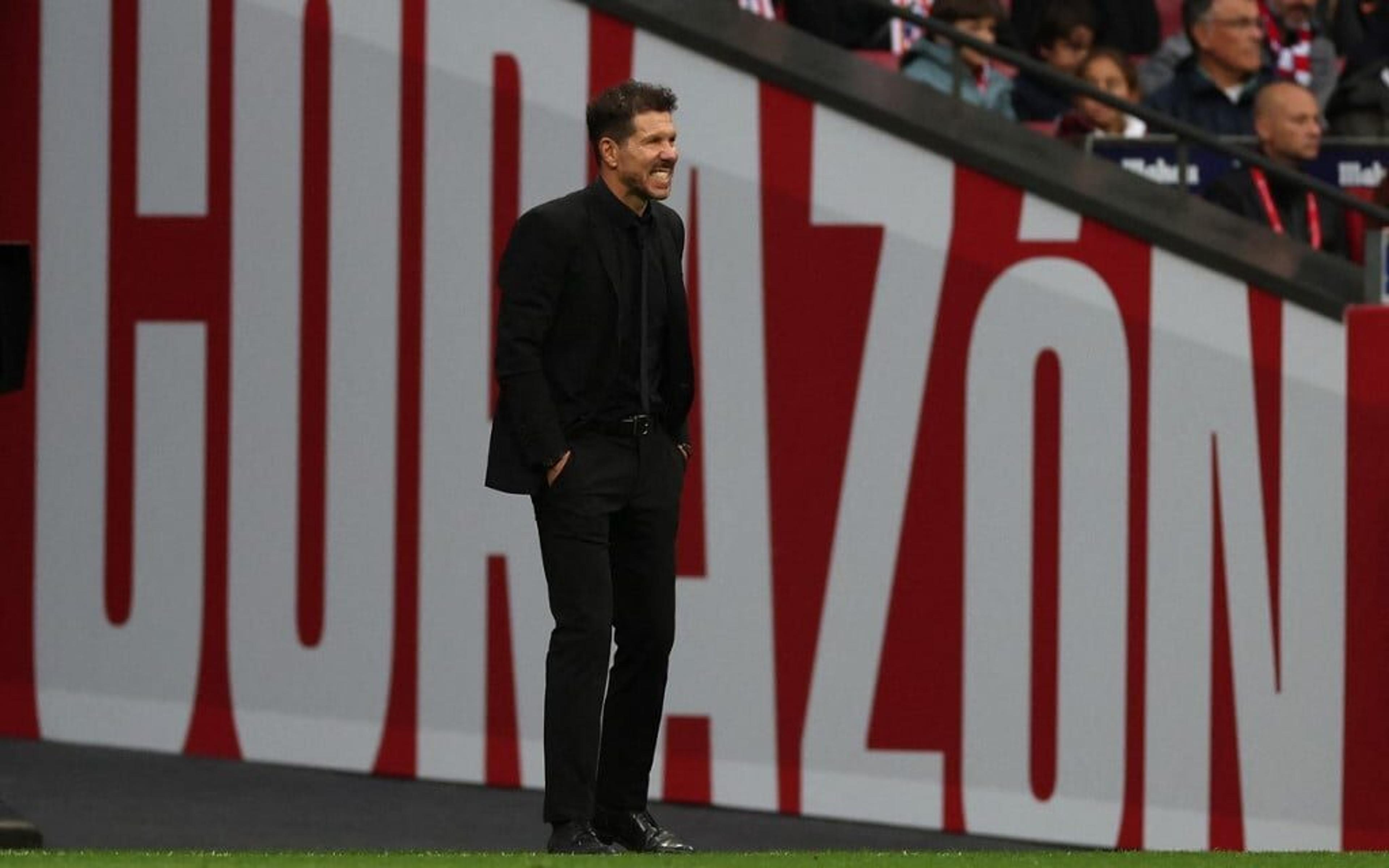 Treinador do Atlético de Madrid, Diego Simeone comenta sobre cargo técnico e temporada do clube marcada por altos e baixos