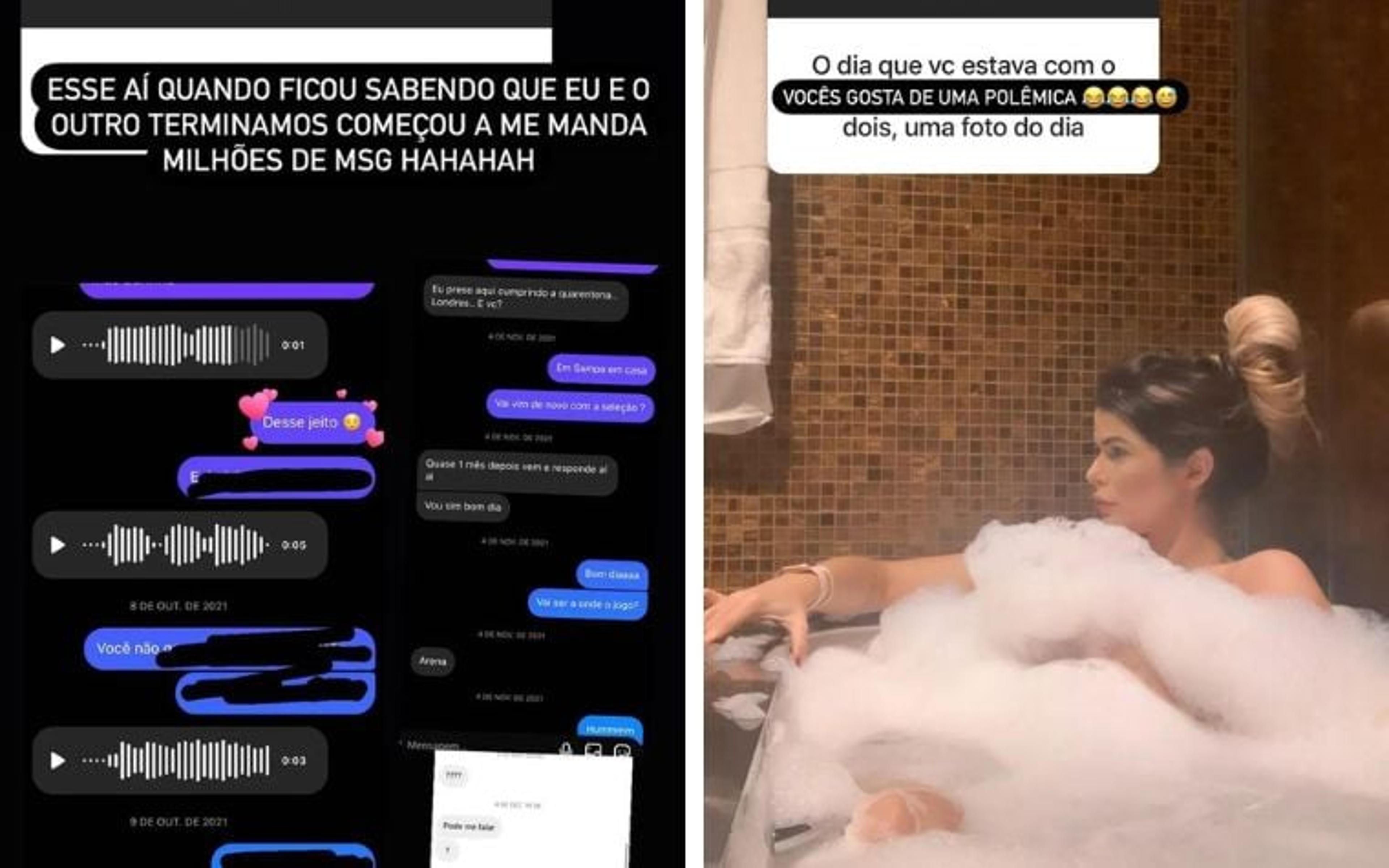 Suposta amante de Casemiro compartilha fotos e conversas que teve com o jogador em rede social