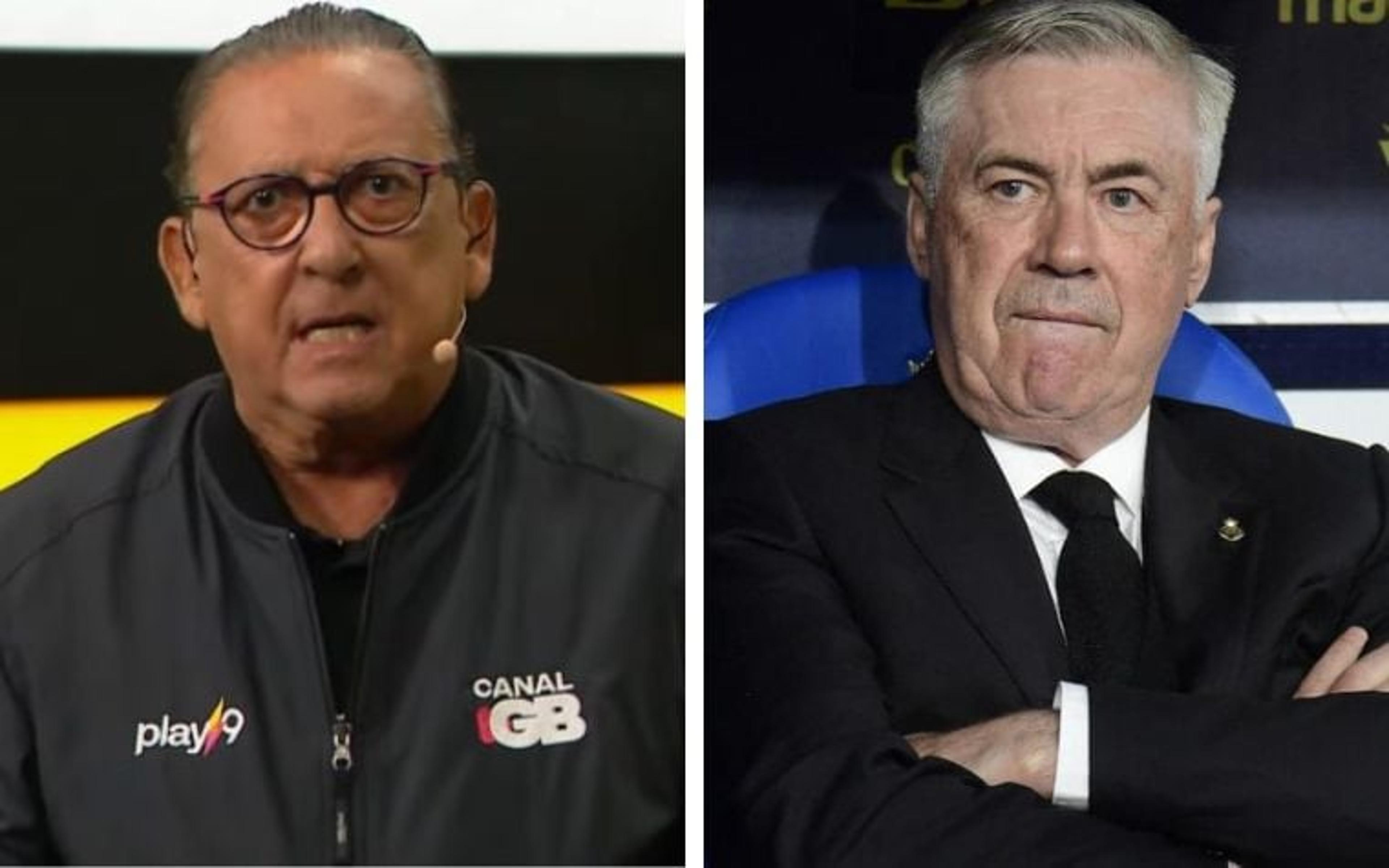 Galvão Bueno critica CBF por esperar pelo treinador Carlo Ancelotti: ‘Isso é um absurdo!’