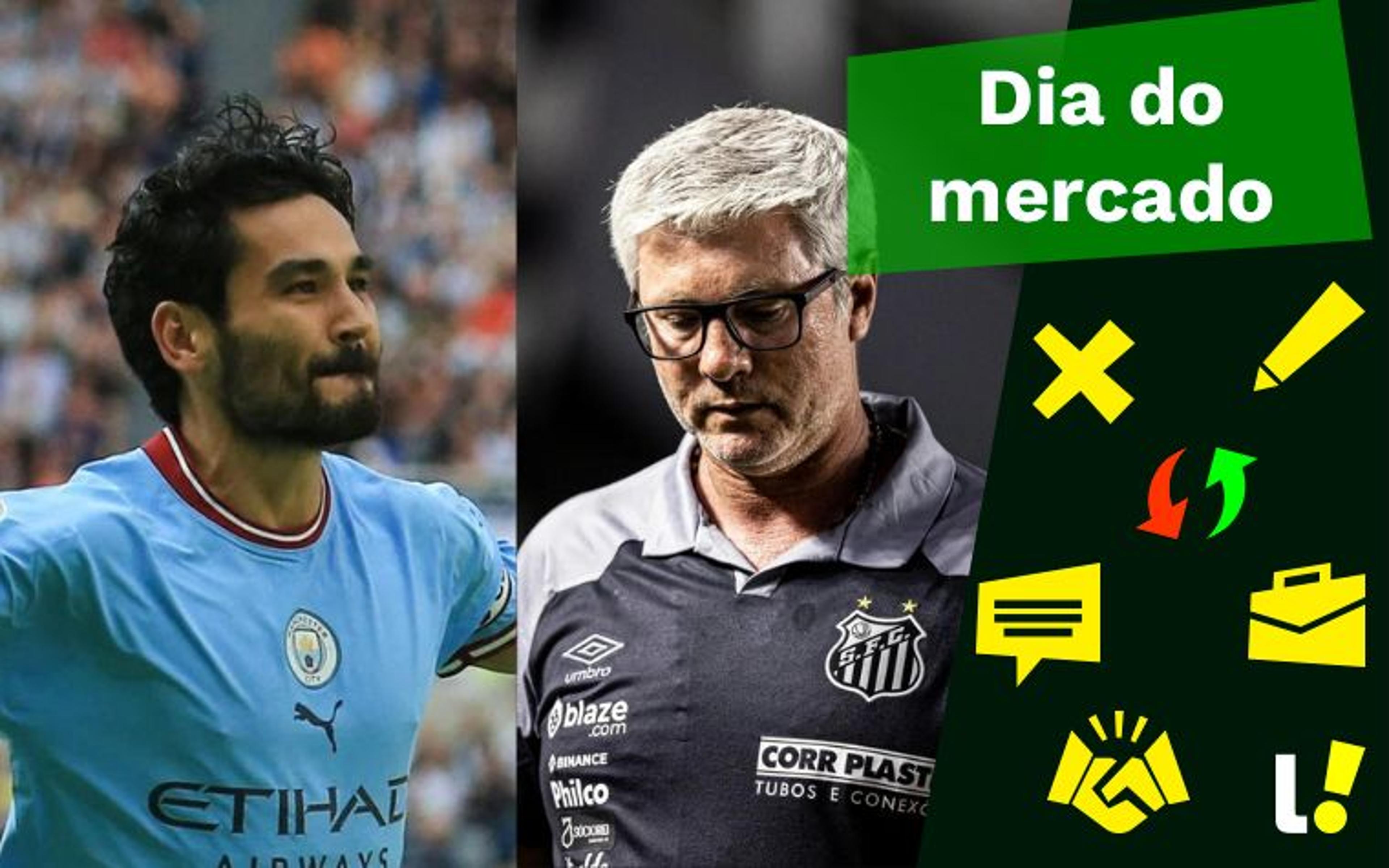 Santos demite Odair Hellmann, Manchester City perde meia para o Barcelona… o Dia do Mercado!