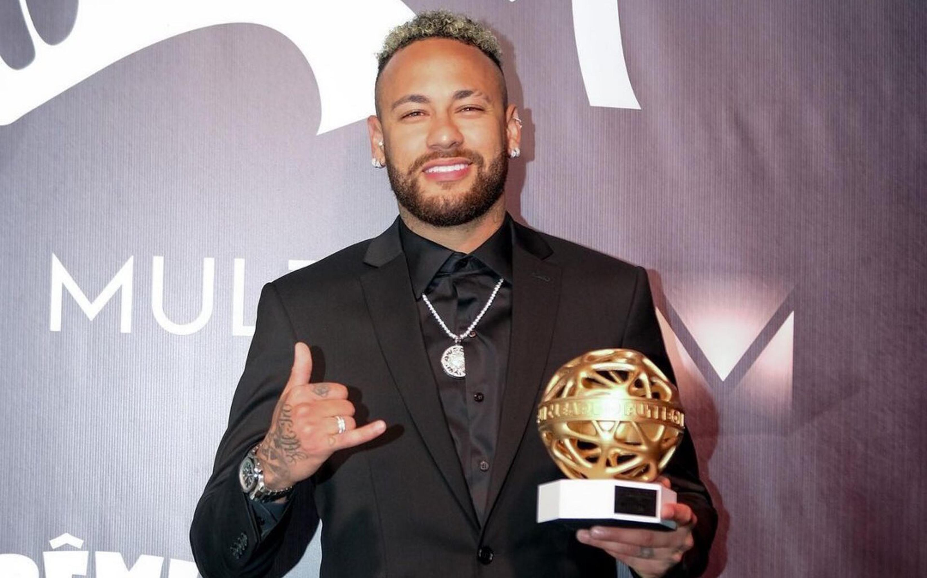 Neymar recebe ‘Prêmio Fui Clear’ no Rio e celebra homenagem: ‘Jamais imaginei’