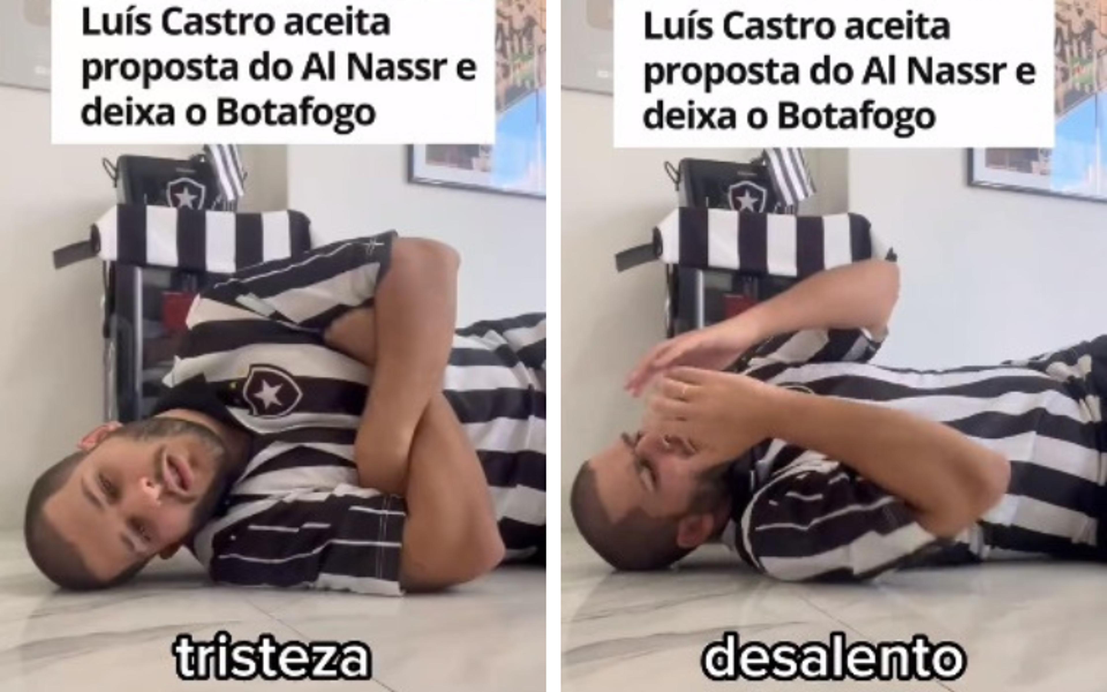 ‘Jogado ao chão’, Pedro Certezas lamenta saída de Luís Castro do Botafogo; veja o vídeo