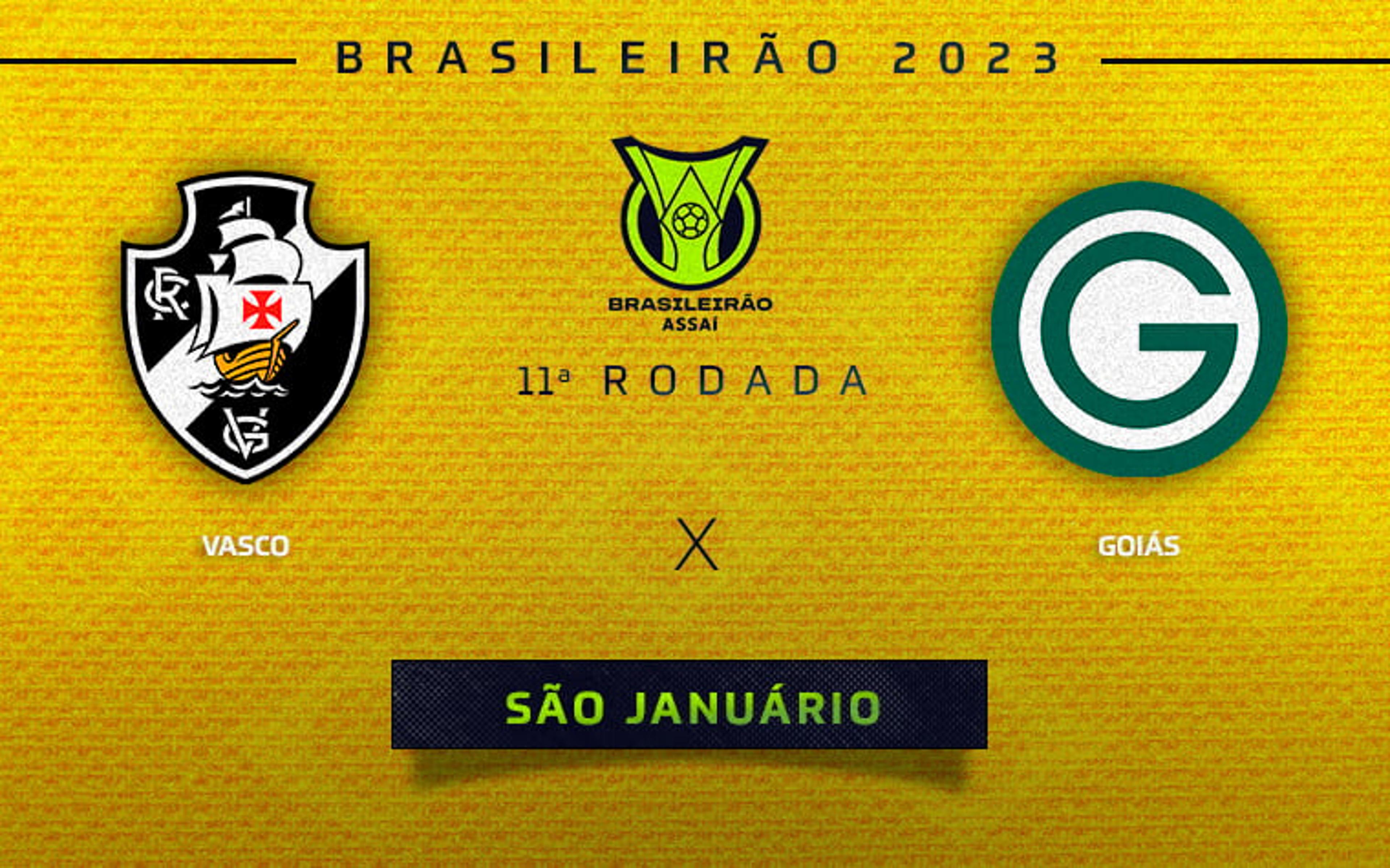 Vasco x Goiás: onde assistir ao vivo, horário e escalações do jogo da 11ª rodada do Brasileirão