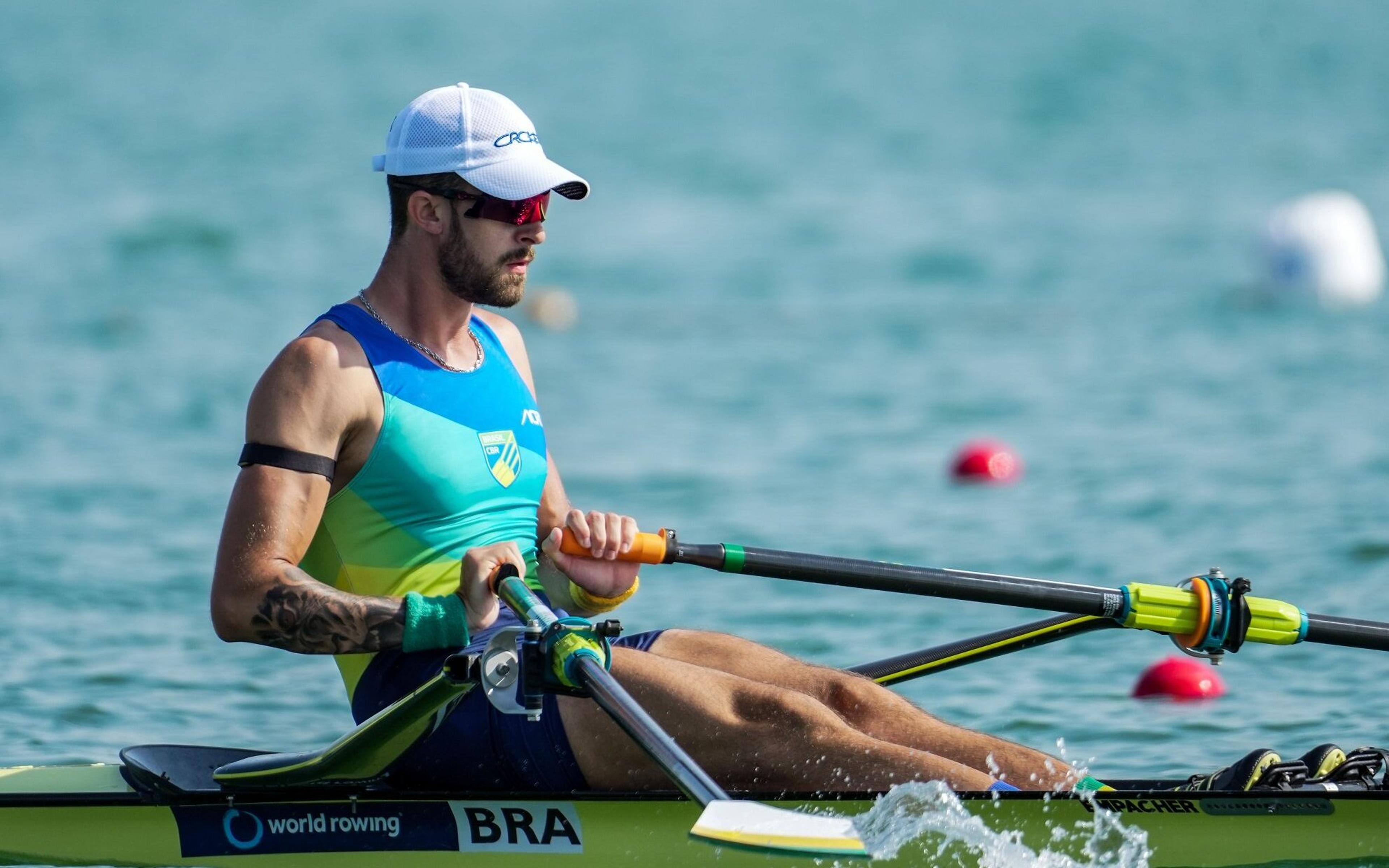 No Top 10 da segunda etapa da Copa do Mundo de Remo, Lucas Verthein faz melhor tempo da carreira