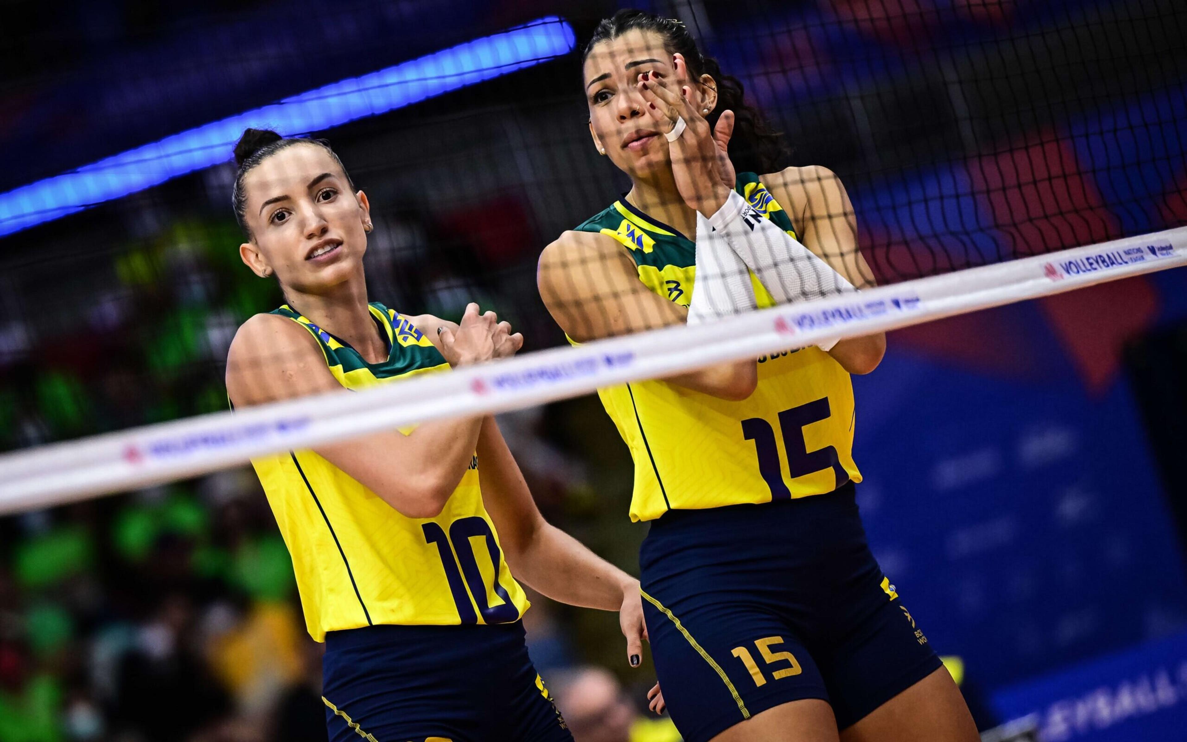 Vôlei Feminino: Brasil leva jogo para o tie-break, mas perde para o Canadá na Liga das Nações