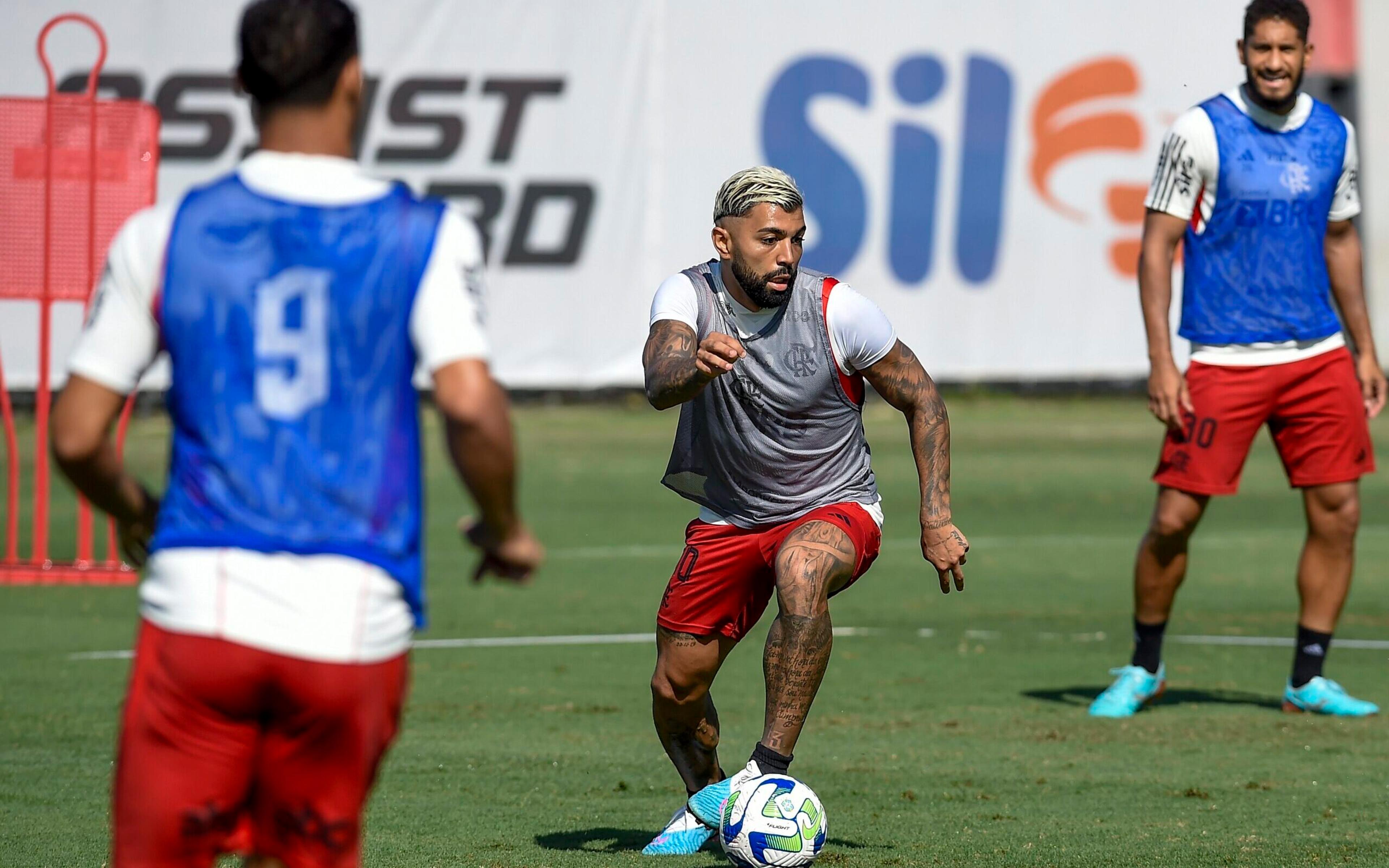 Gabigol treina com grupo, mas desfalca Flamengo contra o Bragantino