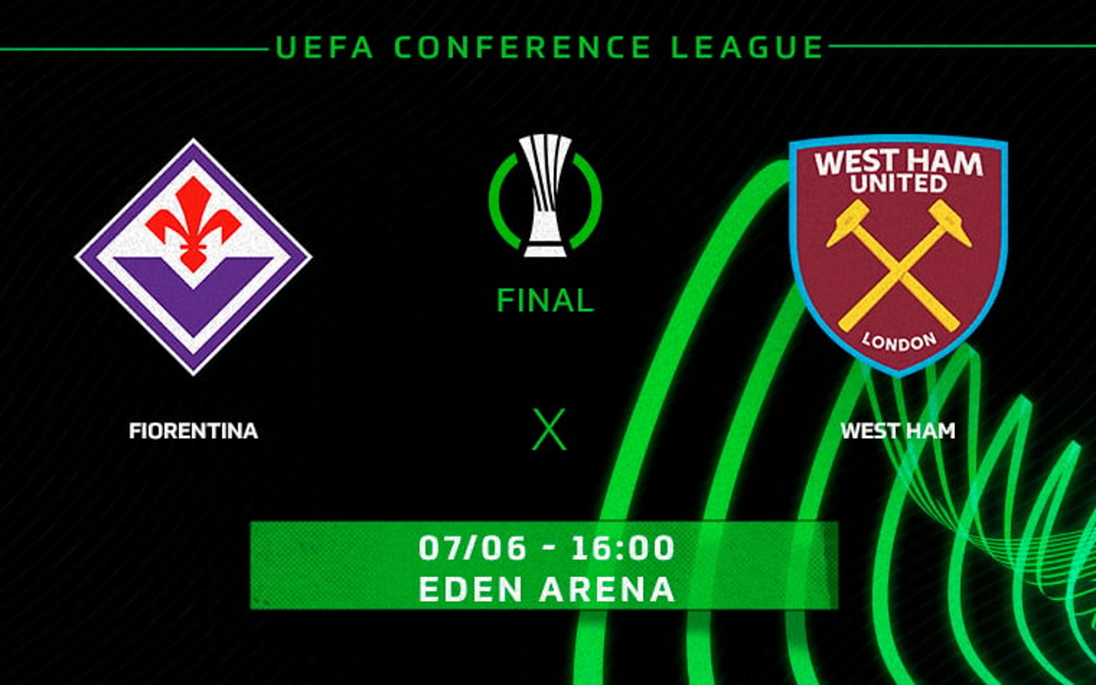 Fiorentina x West Ham: onde assistir, horário e escalações do jogo de hoje, pela final da Conference League