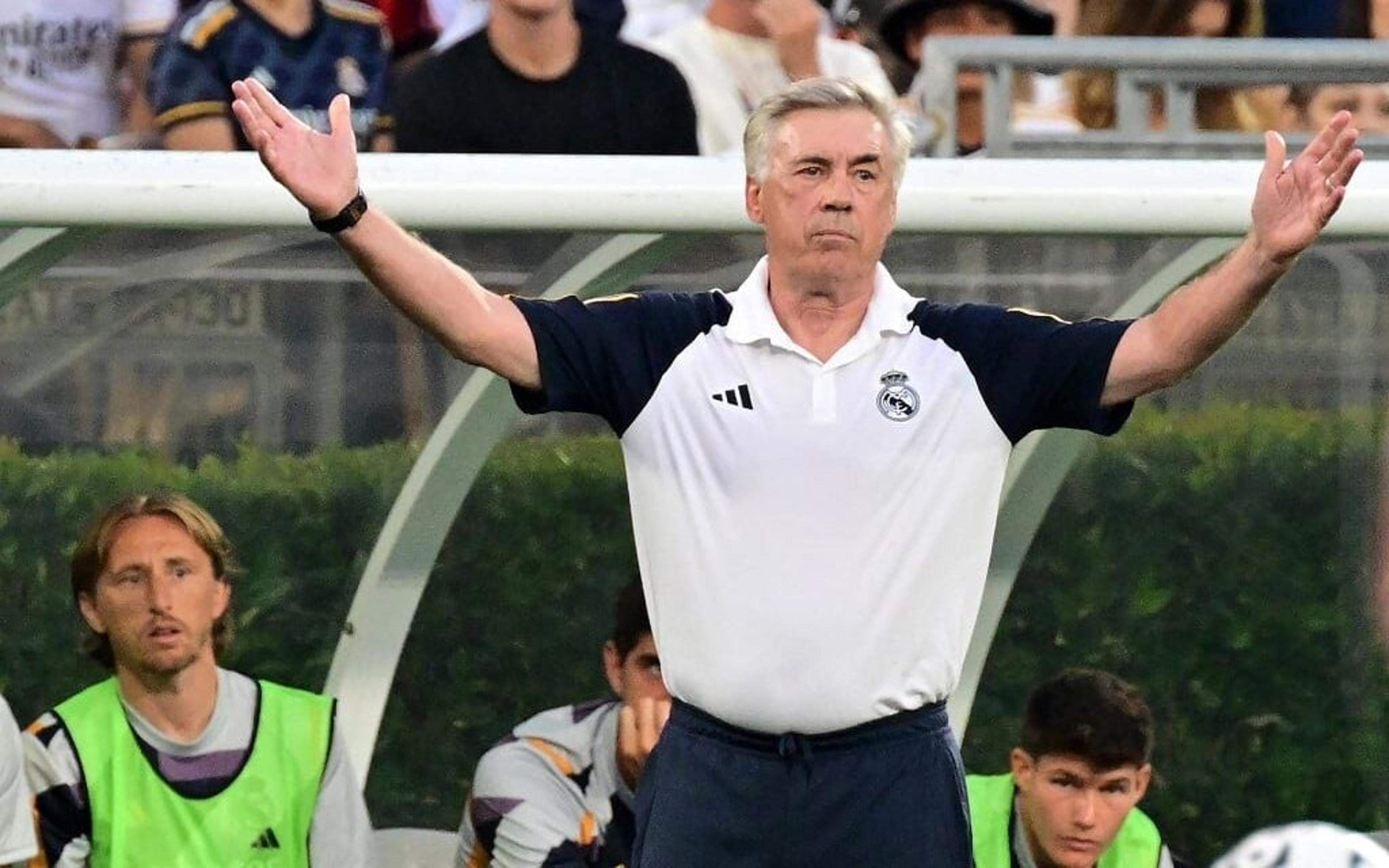 Ancelotti analisa amistoso do Real Madrid e destaca qualidade das novas contratações