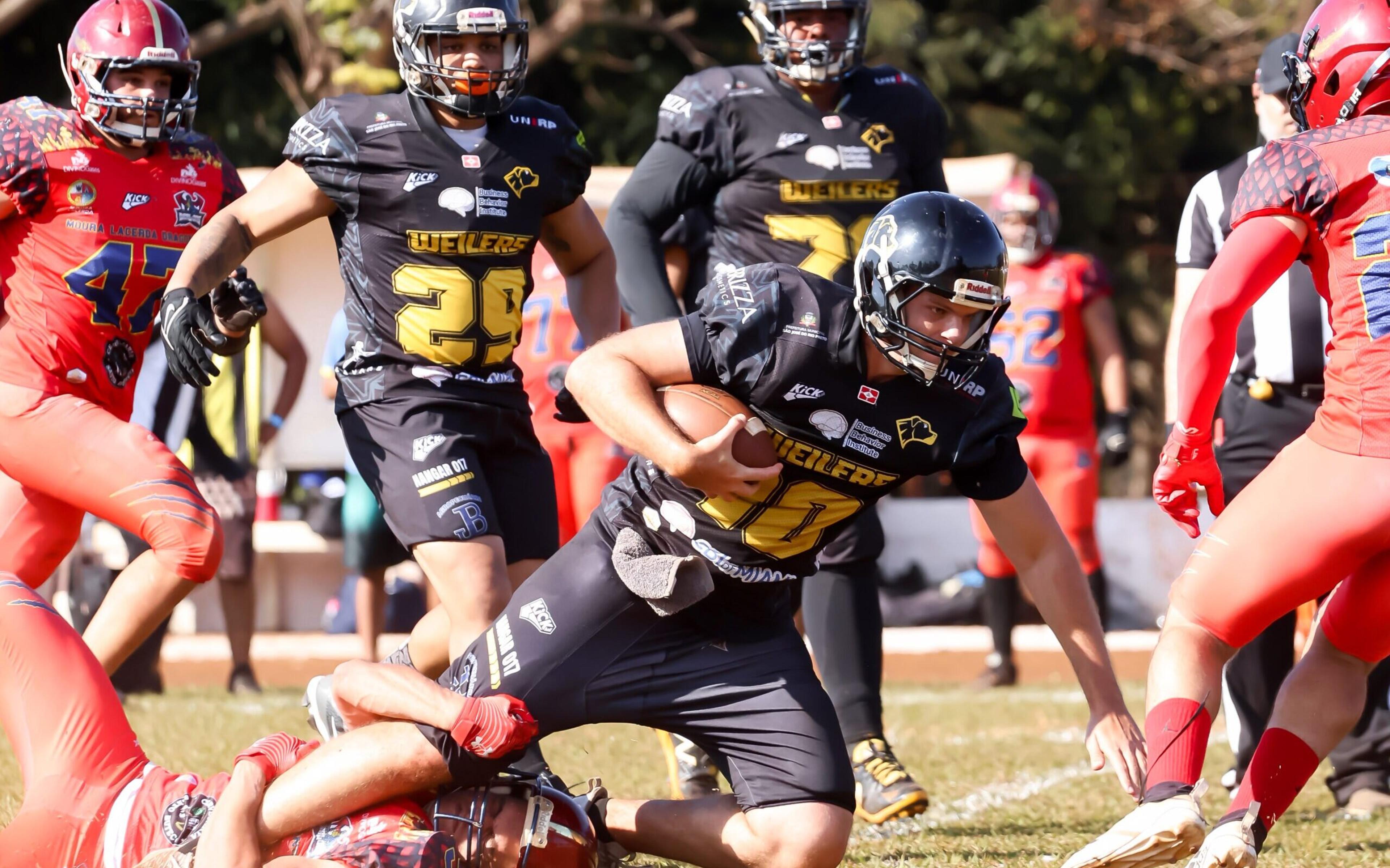 Em partida difícil, Weilers vencem Dragons e conquistam o Tetra Paulista de Futebol Americano