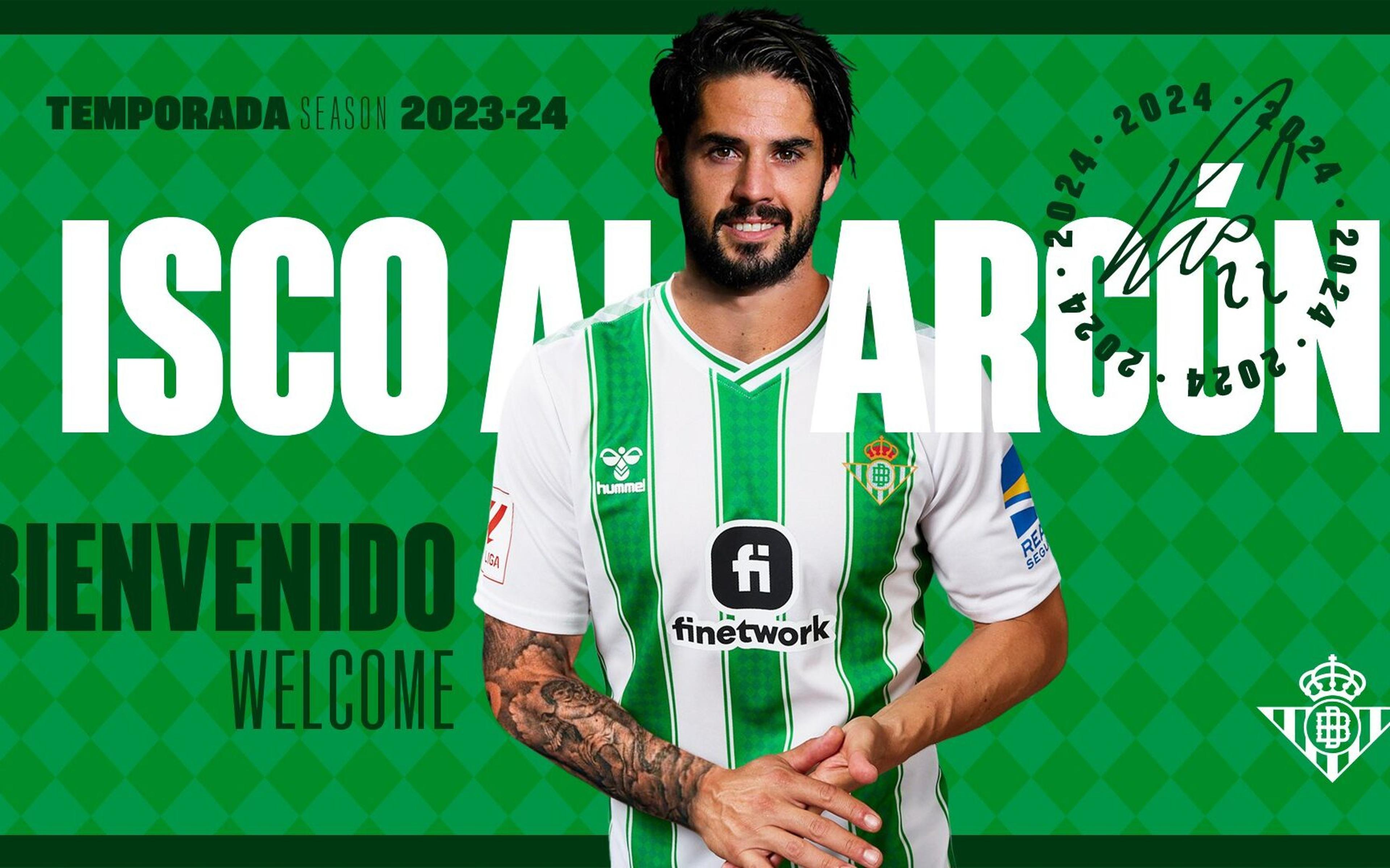 Real Betis anuncia Isco Alarcón, ex-jogador do Real Madrid